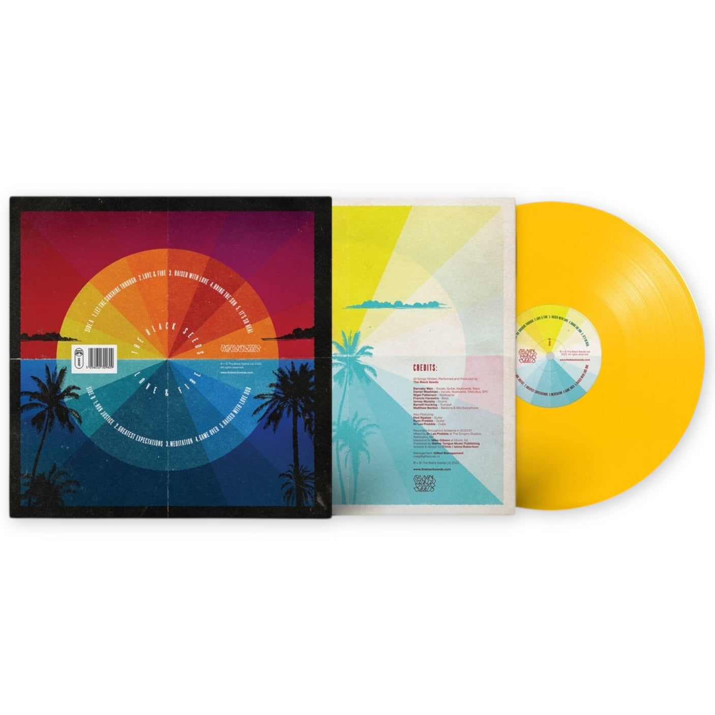 THE BLACK SEEDS - Love & Fire - LP VINYL - YELLOW VINYL - BRAND NEW