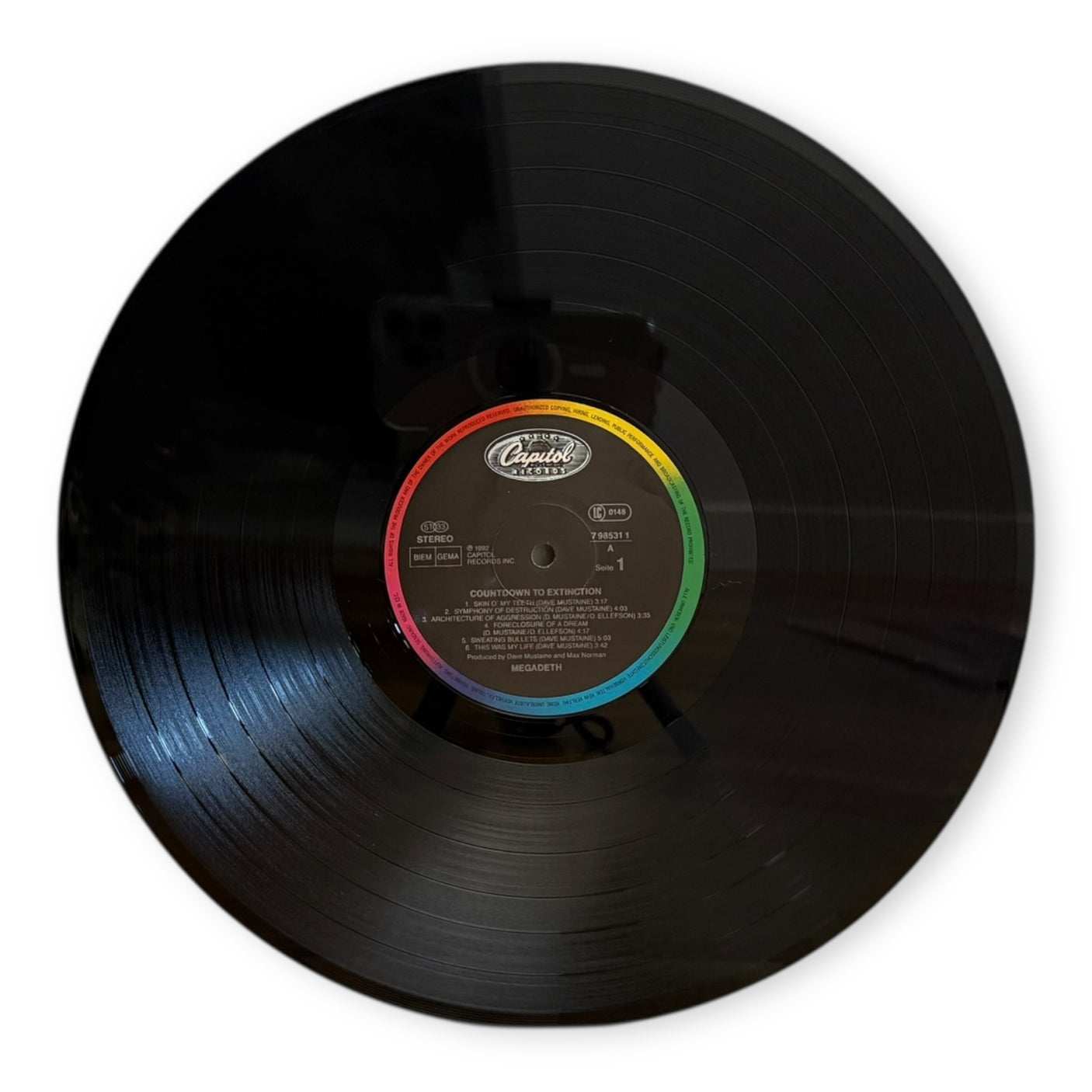 MEGADETH - Countdown To Extinction - USED LP VINYL - ORIGINAL 1992 UK & EUROPE PRESS - VG/VG+