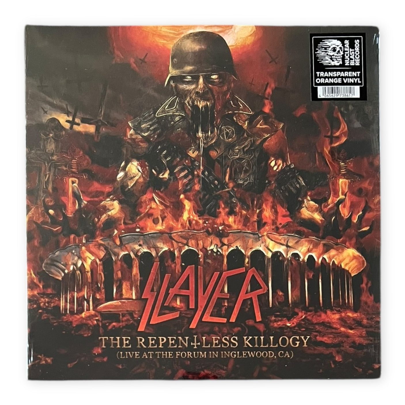 SLAYER - Repentless Killogy - LP VINYL - TRANSPARENT ORANGE VINYL - BRAND NEW