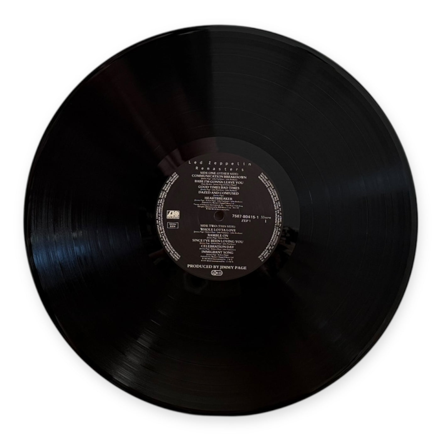 LED ZEPPELIN - Remasters - USED LP VINYL - ORIGINAL 1990 PRESS - VG+/VG+