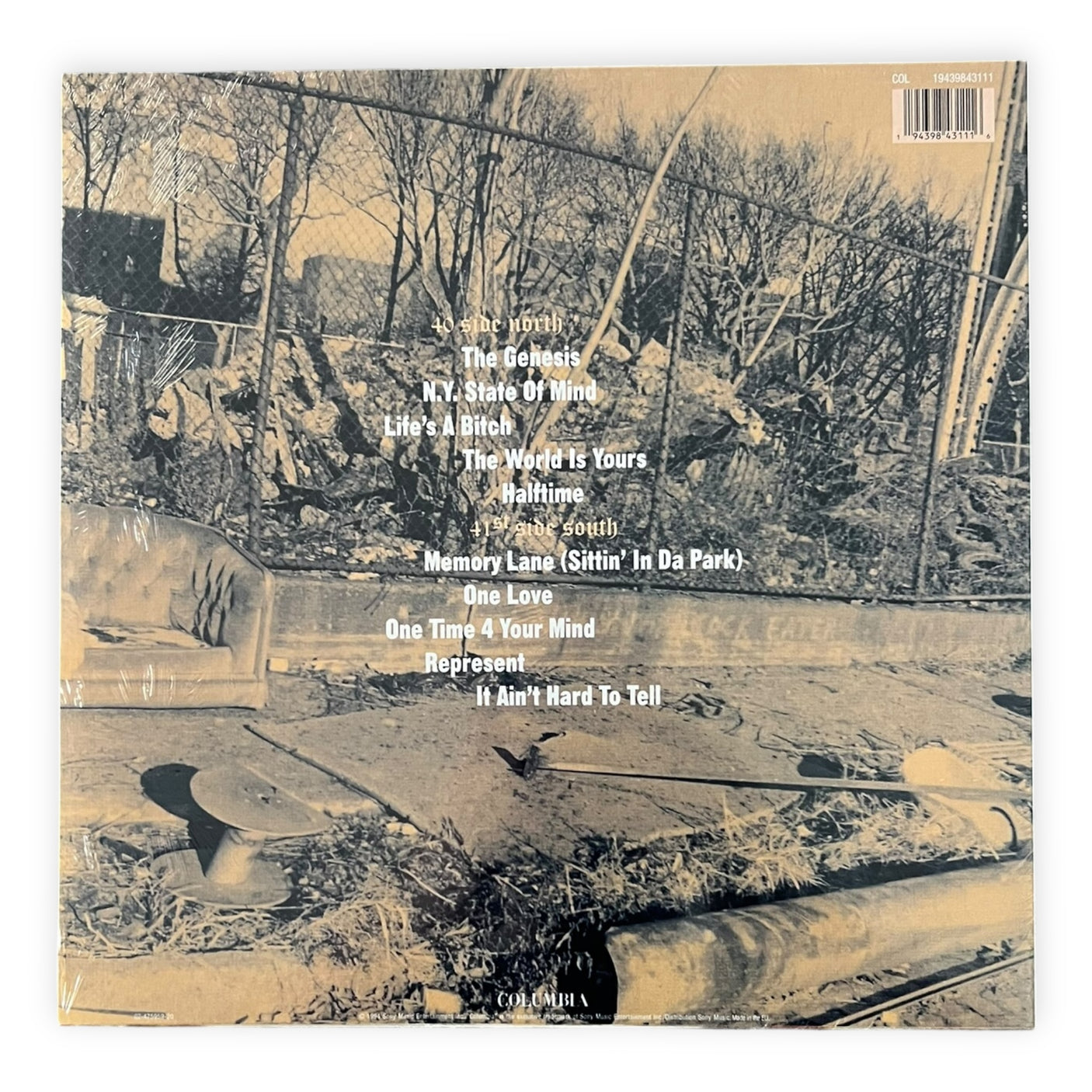 NAS - Illmatic - LP VINYL - LIMITED EDITION CLEAR VINYL - BRAND NEW