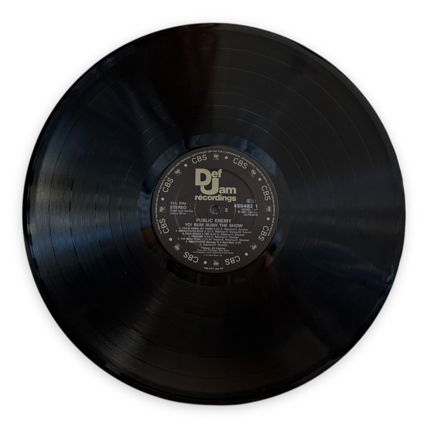 PUBLIC ENEMY - Yo! Bum Rush The Show - USED LP VINYL - ORIGINAL 1987 UK & EUROPE PRESS - VG+/VG+