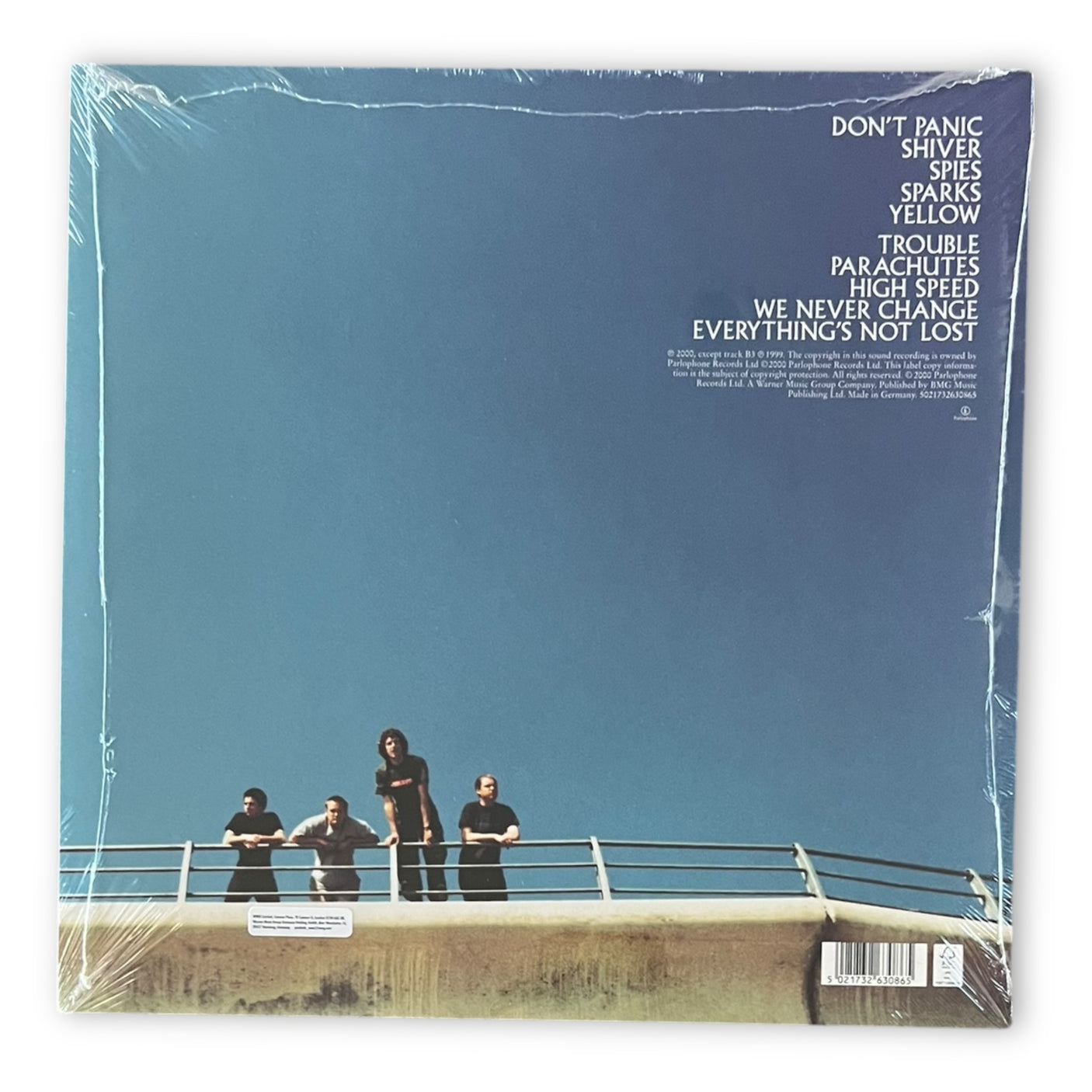 COLDPLAY - Parachutes - CLEAR ECO VINYL - LP VINYL - BRAND NEW