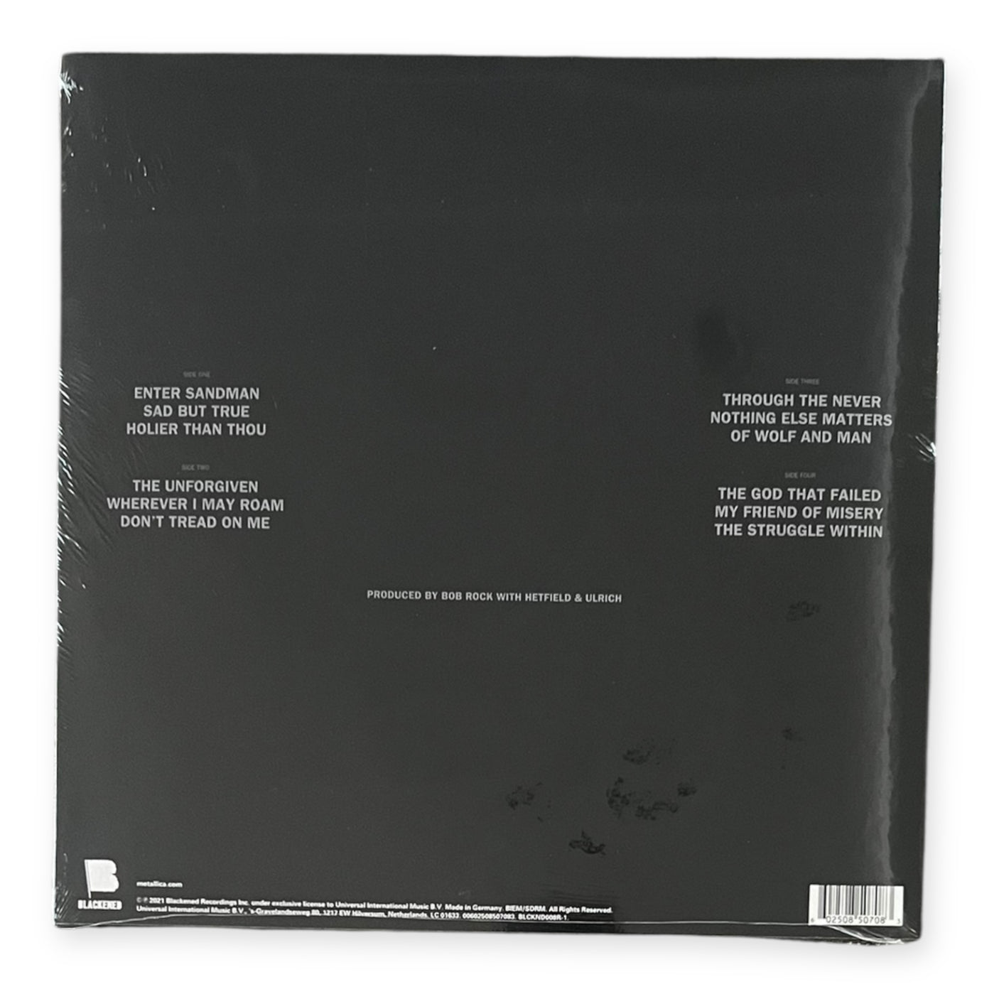 METALLICA - Metallica (Black Album) - REMASTERED - LP VINYL - BRAND NEW