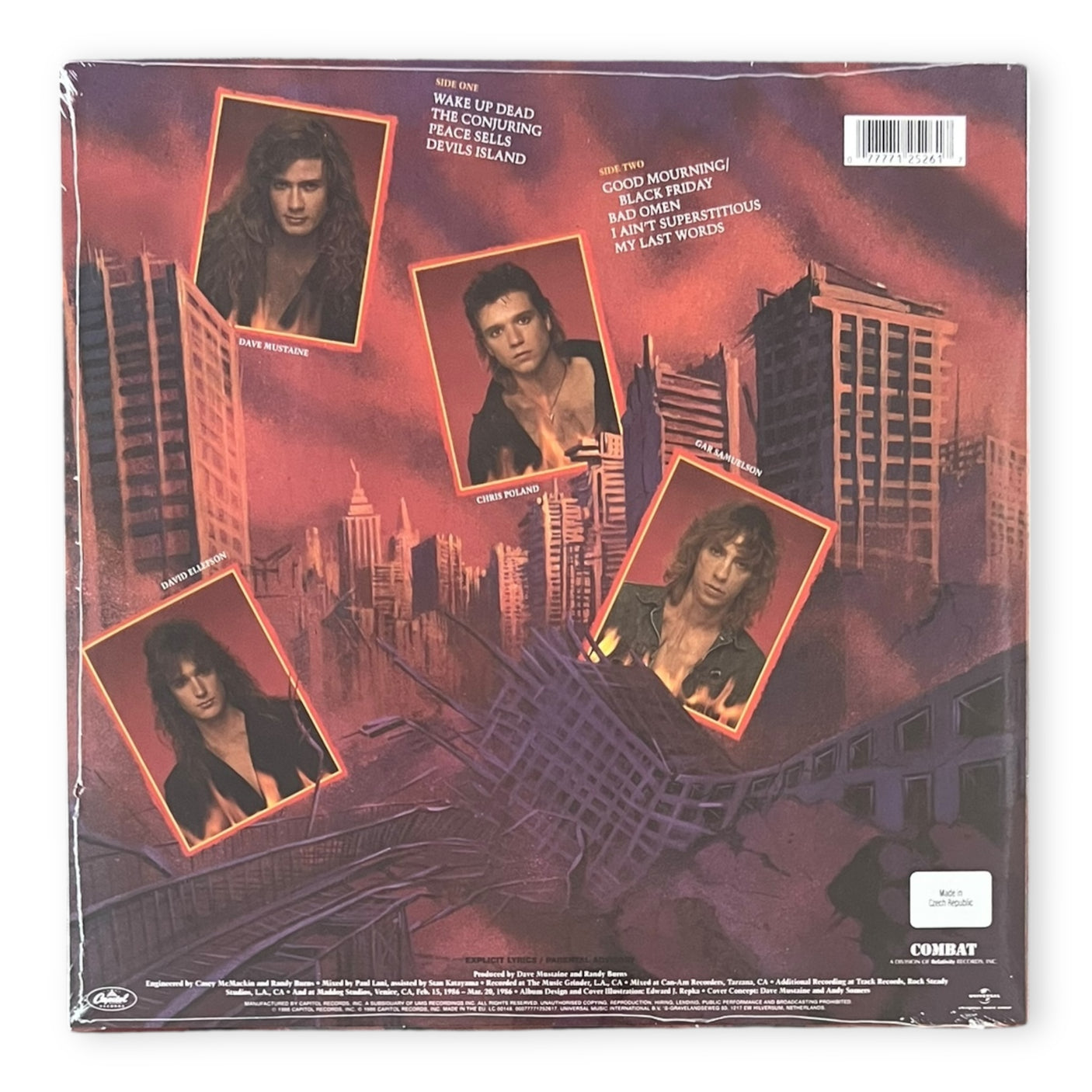 MEGADETH - Peace Sells... But Who's Buying - REISSUE - LP VINYL - BRAND NEW