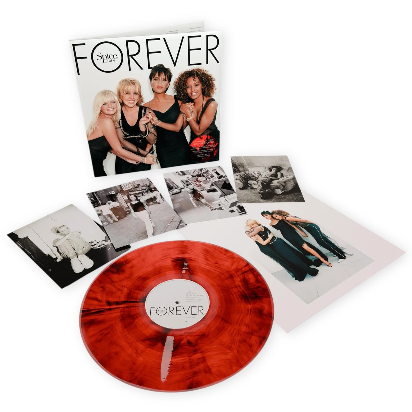 SPICE GIRLS – Forever (25th Anniversary) | Red & Black Marble Vinyl | Brand New LP Vinyl Album