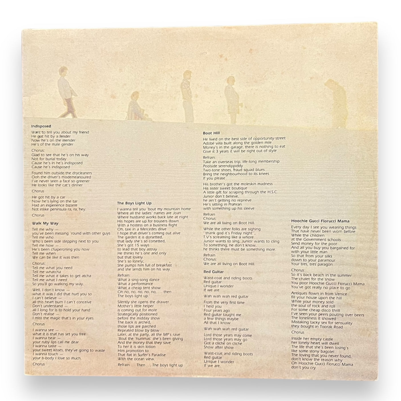 AUSTRALIAN CRAWL - The Boys Light Up - USED LP VINYL - G+/VG