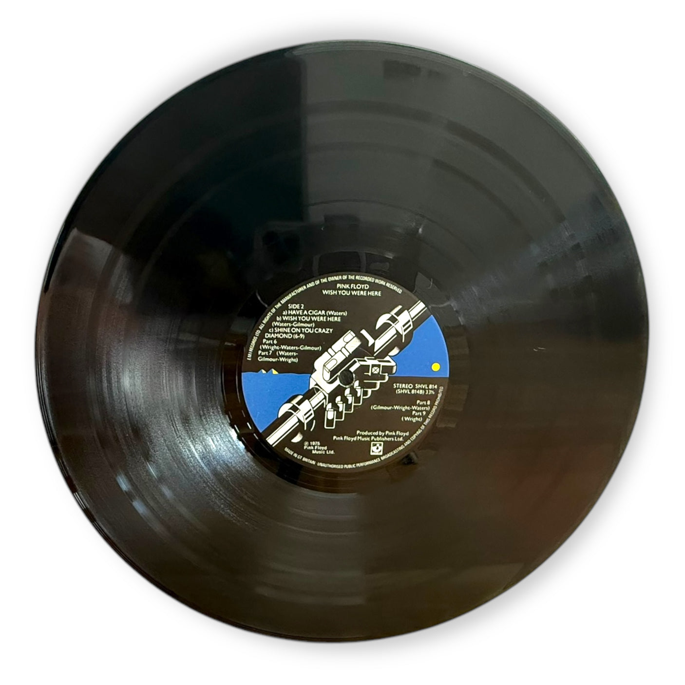 PINK FLOYD - Wish You Were Here - USED LP VINYL - 1975 FIRST PRESS - VG/VG+