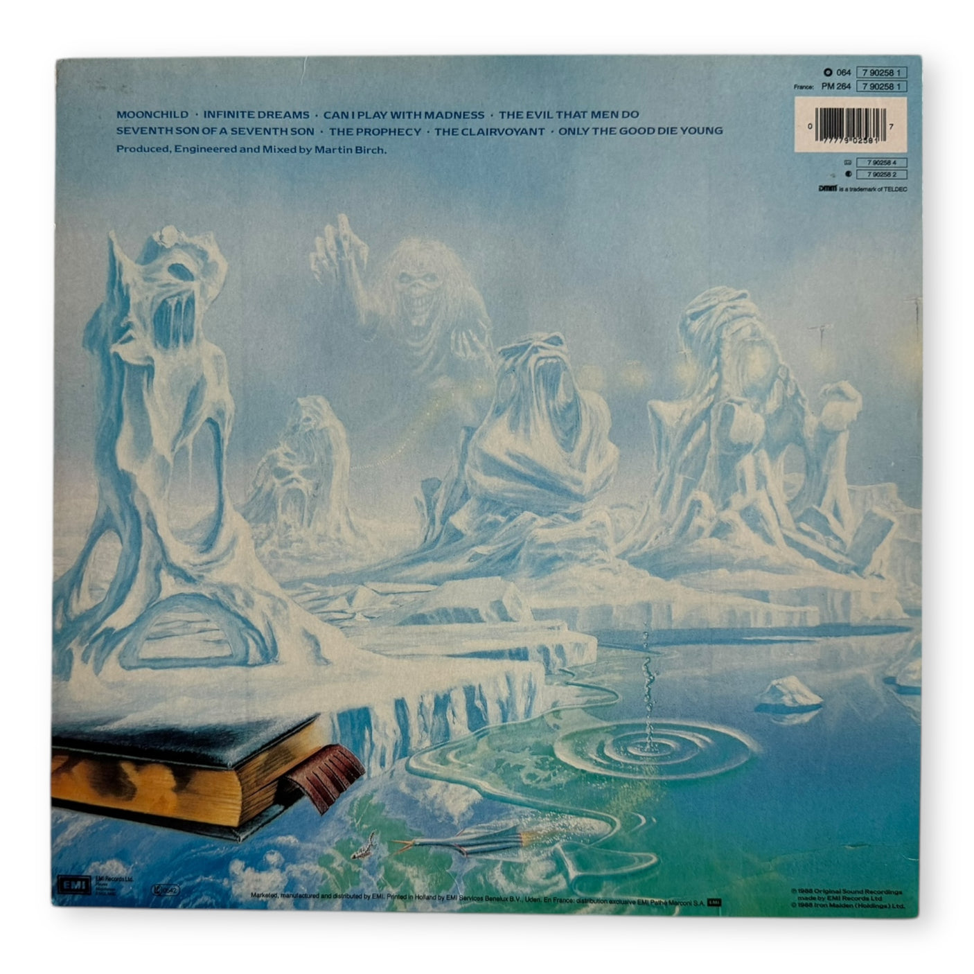 IRON MAIDEN - Seventh Son Of A Seventh Son - USED LP VINYL - ORIGINAL 1988 EUROPE PRESS - VG/NM