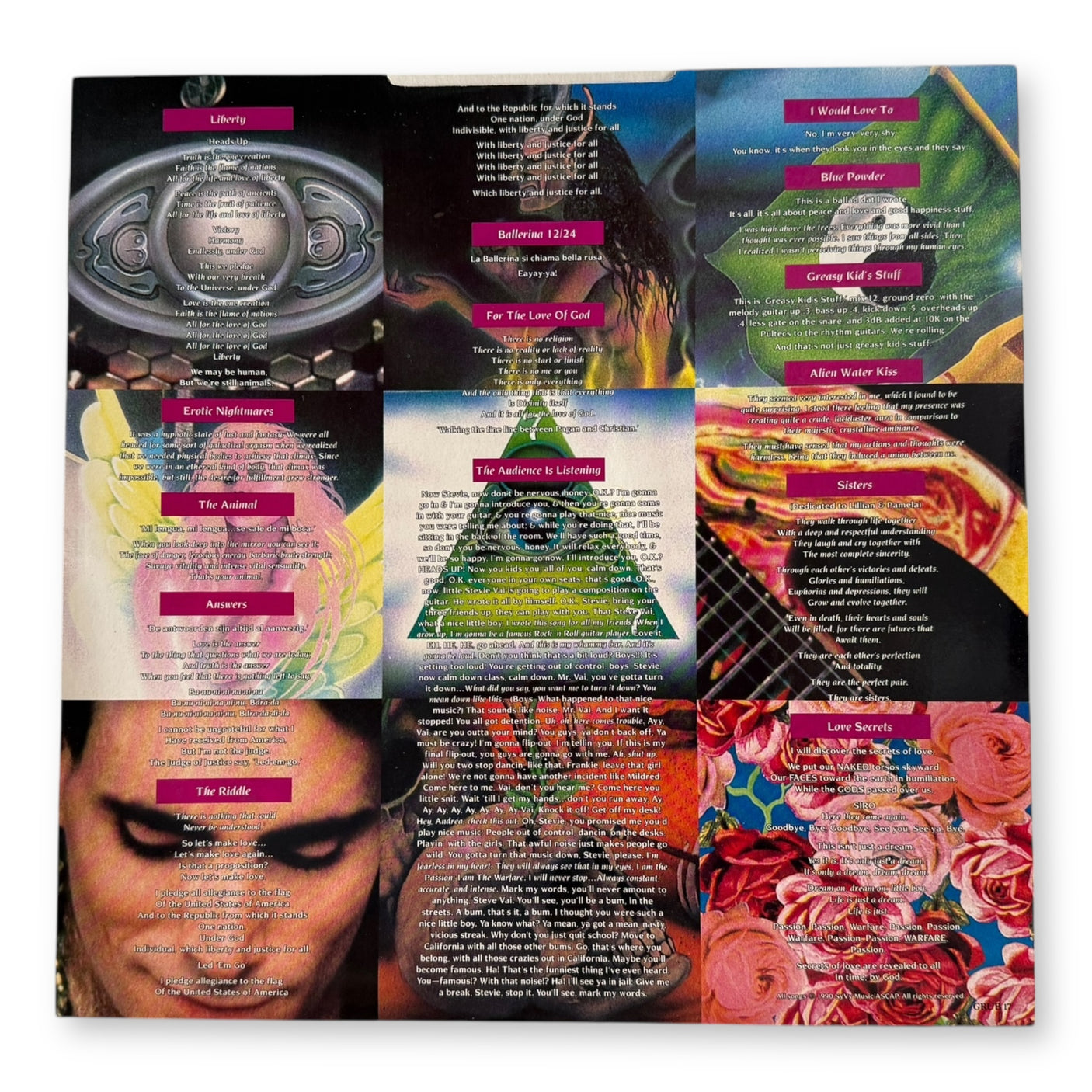 STEVE VAI - Passion And Warfare - USED LP VINYL - ORIGINAL 1990 UK PRESS - VG+/NM