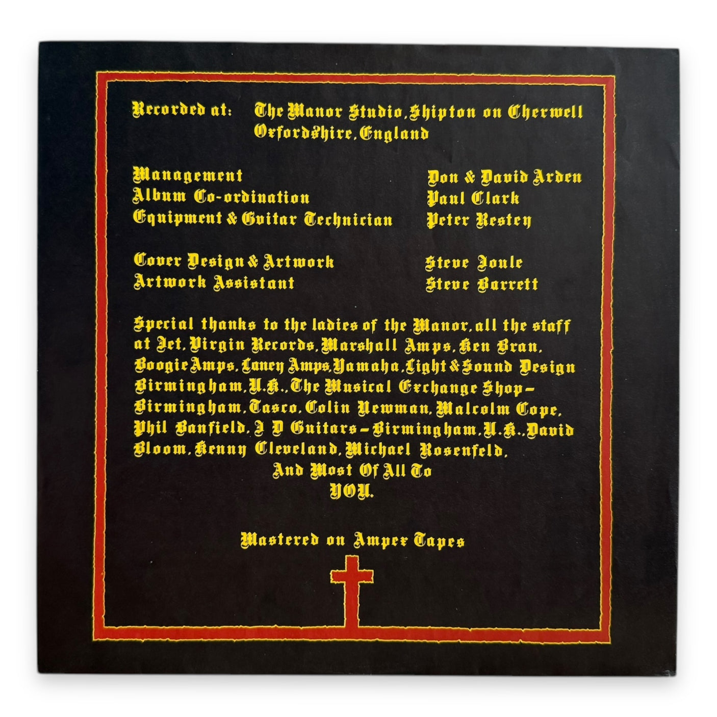 BLACK SABBATH - Born Again - USED LP VINYL - 1983 EUROPE PRESS - VG/VG+