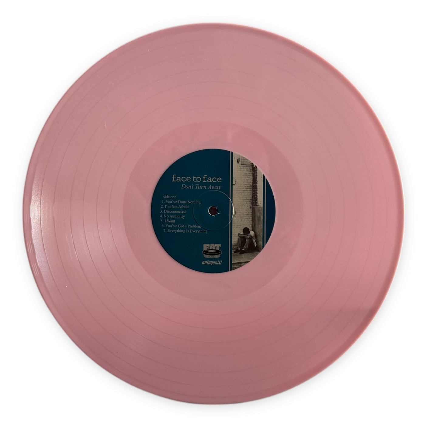 FACE TO FACE - Don't Turn Away - USED LP VINYL - REISSUE - PINK VINYL - 2023 USA PRESS - M/NM