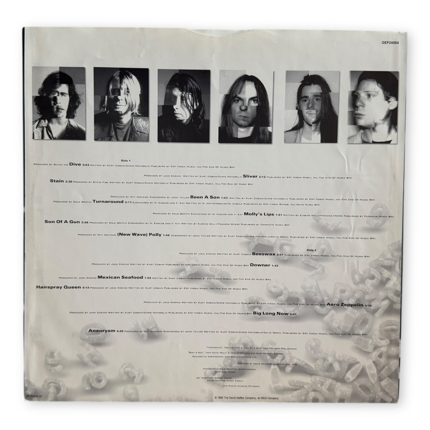 NIRVANA - Incesticide - USED LP VINYL - ORIGINAL 1992 EUROPE PRESS - VG+/VG+