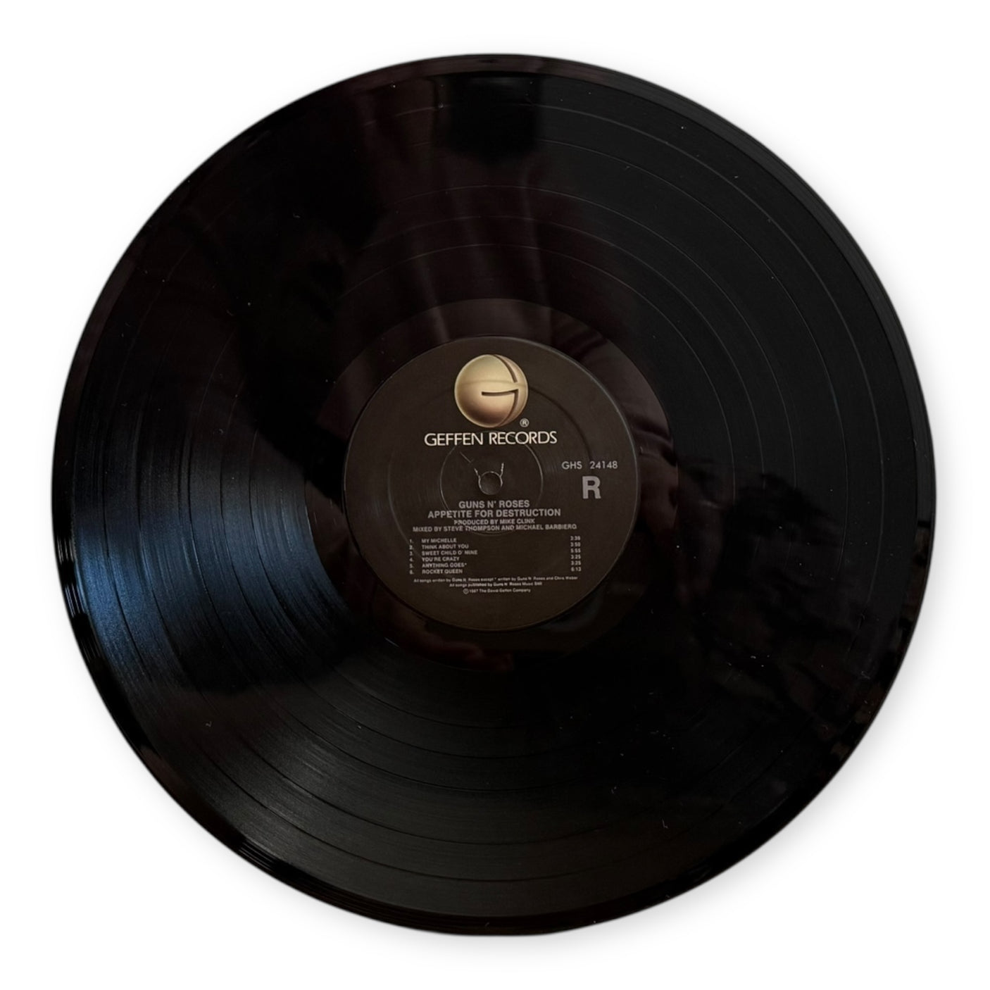 GUNS N ROSES - Appetite For Destruction - USED LP VINYL - ORIGINAL 1987 USA PRESS - VG+/VG+