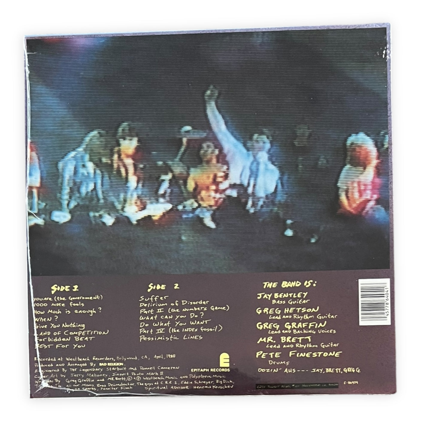 BAD RELIGION - Suffer - LP VINYL - REISSUE - BRAND NEW