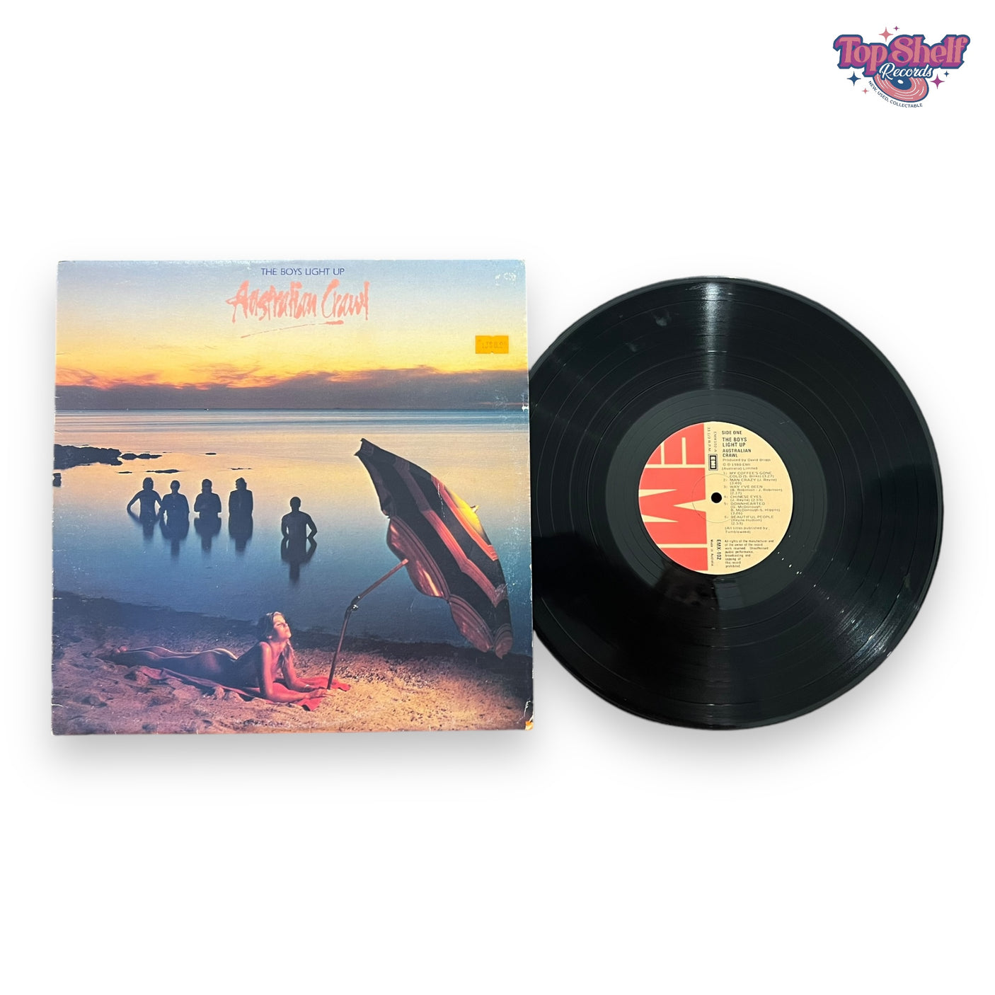 AUSTRALIAN CRAWL - The Boys Light Up - USED LP VINYL - G+/VG