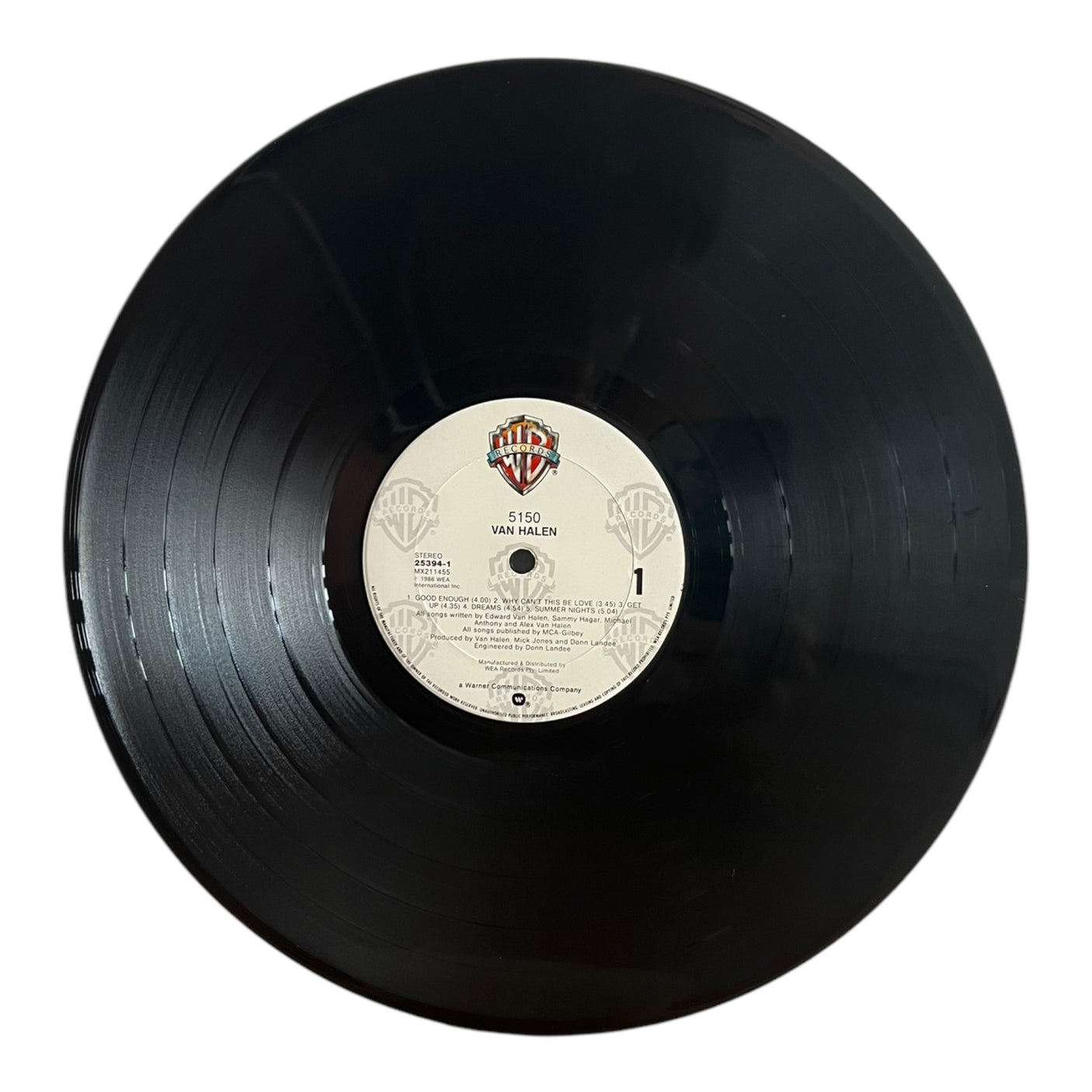 VAN HALEN - 5150 - USED LP VINYL - ORIGINAL 1986 AUSTRALIAN PRESS - VG+/VG+