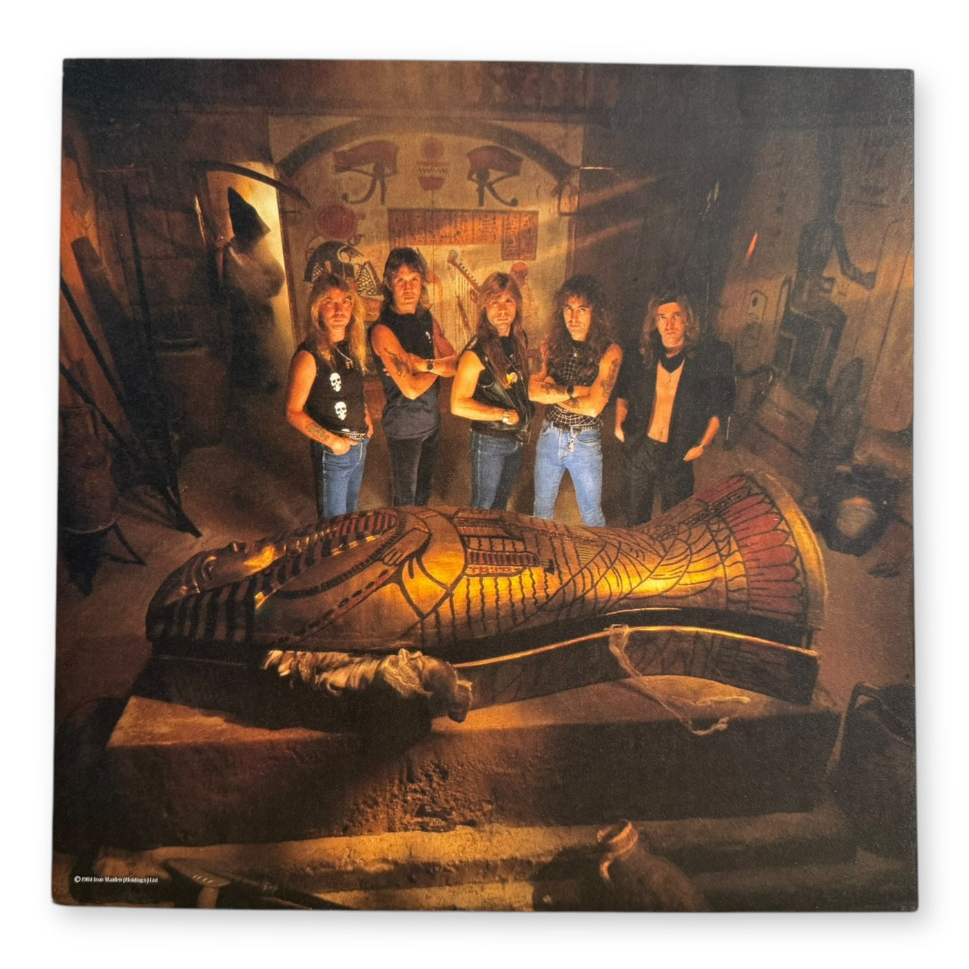 IRON MAIDEN - Powerslave - USED LP VINYL - ORIGINAL 1984 EUROPE PRESS - VG+/VG+