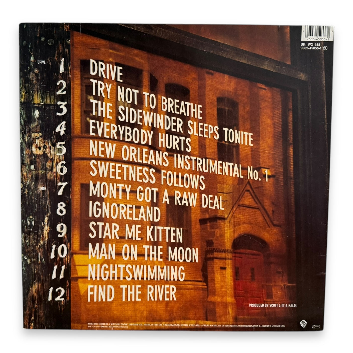 R.E.M - Automatic For The People - USED LP VINYL - ORIGINAL 1992 UK & EUROPE PRESS - VG+/VG+