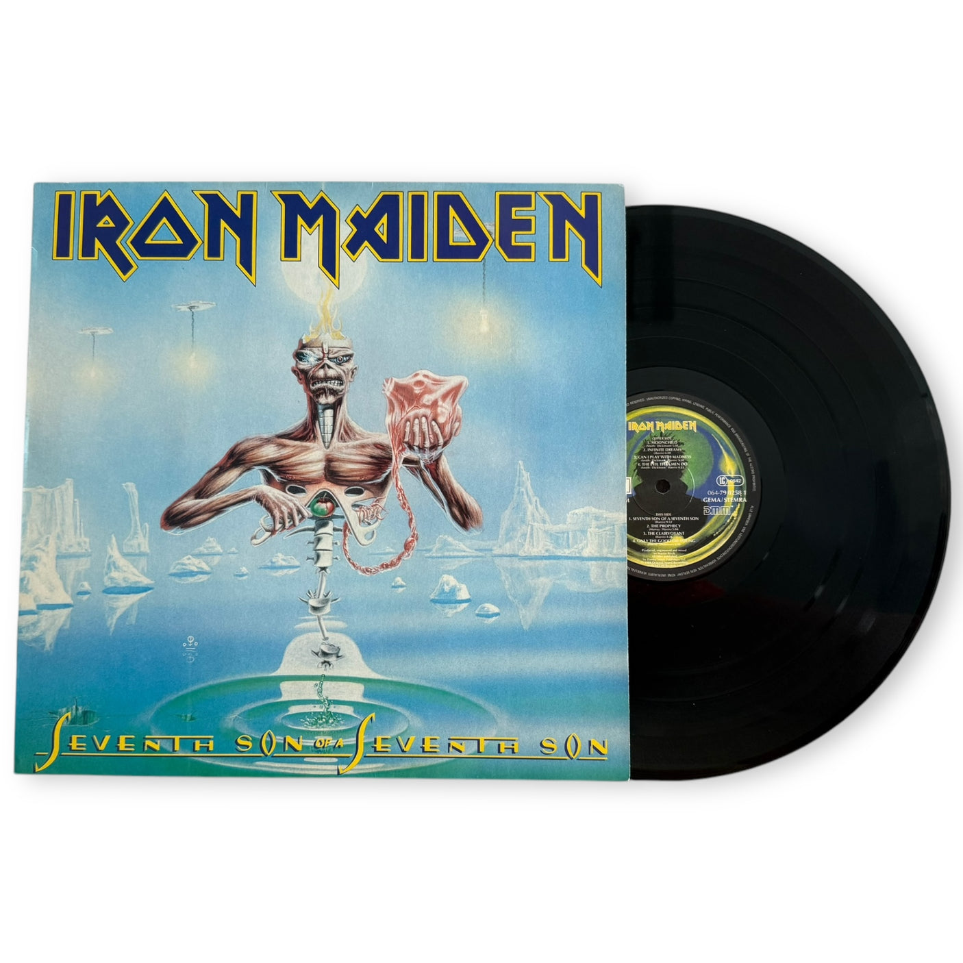 IRON MAIDEN - Seventh Son Of A Seventh Son - USED LP VINYL - ORIGINAL 1988 EUROPE PRESS - VG/NM