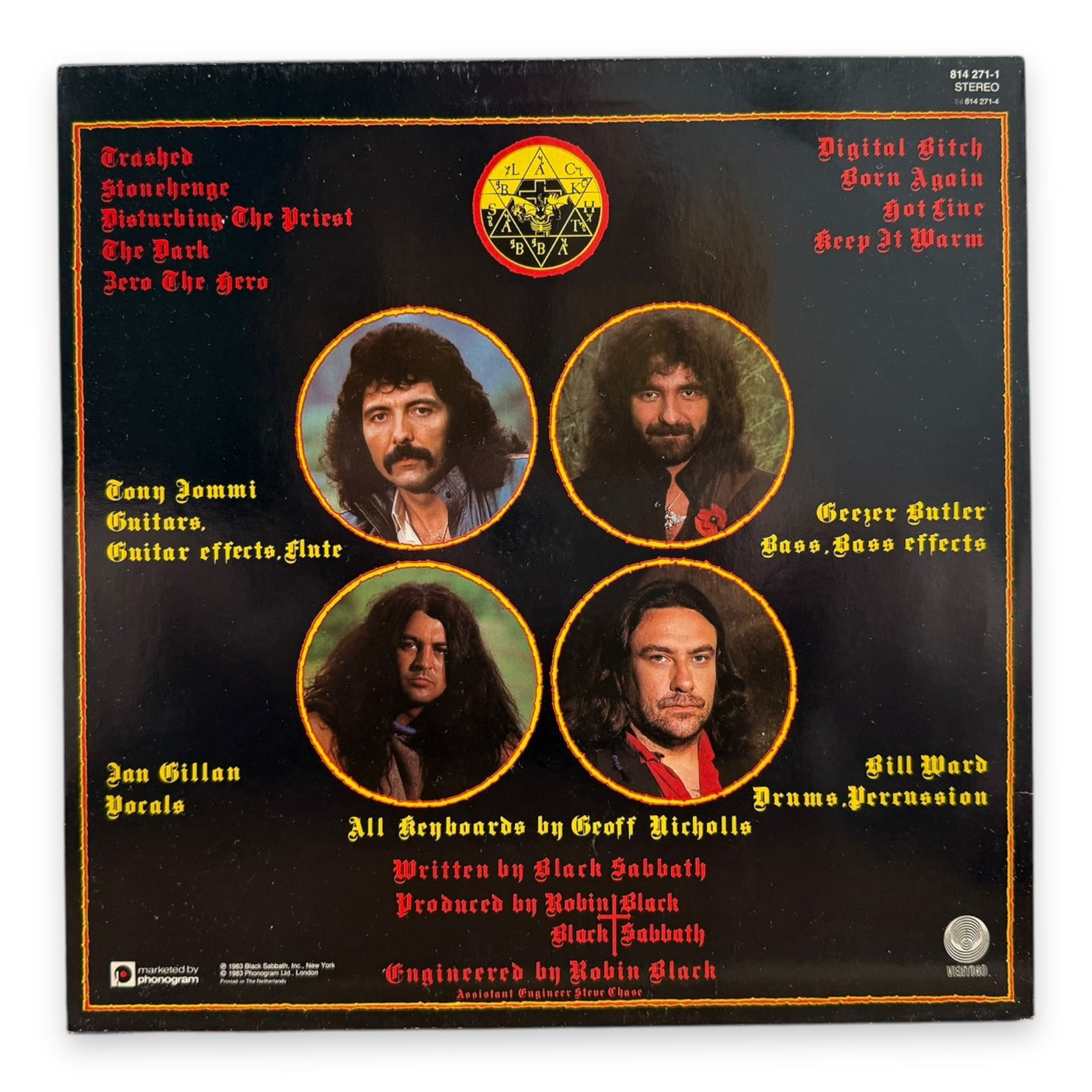 BLACK SABBATH - Born Again - USED LP VINYL - 1983 EUROPE PRESS - VG/VG+