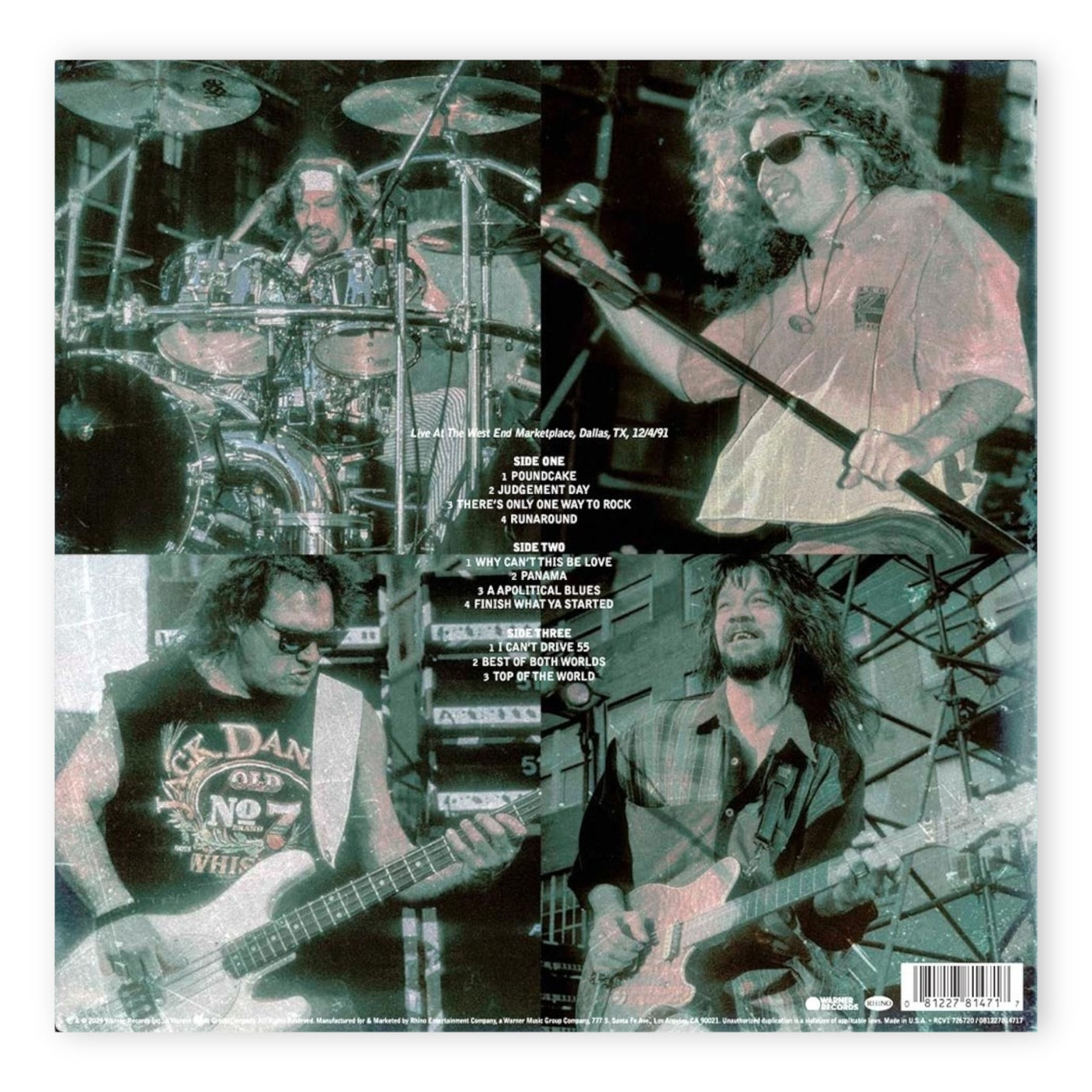 VAN HALEN - Live In Dallas 1991 - LP VINYL - LIMITED EDITION RED VINYL - BRAND NEW