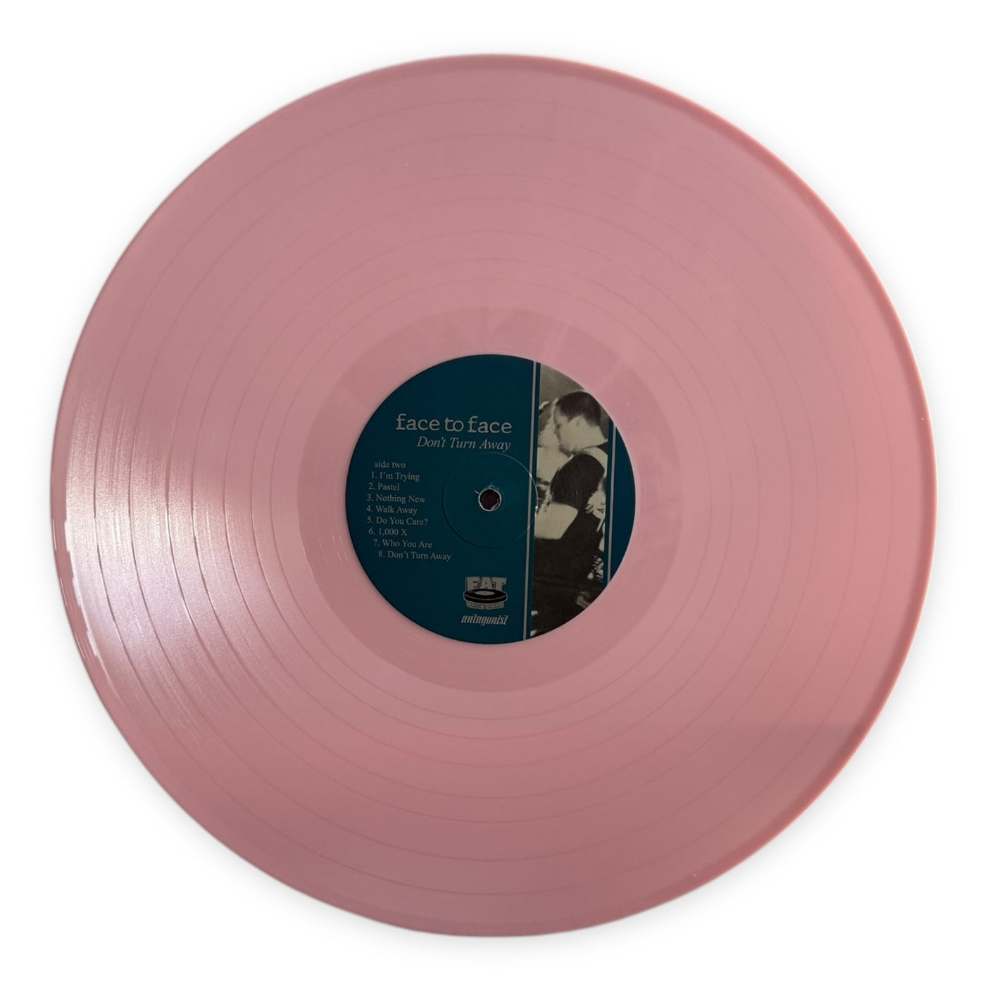 FACE TO FACE - Don't Turn Away - USED LP VINYL - REISSUE - PINK VINYL - 2023 USA PRESS - M/NM