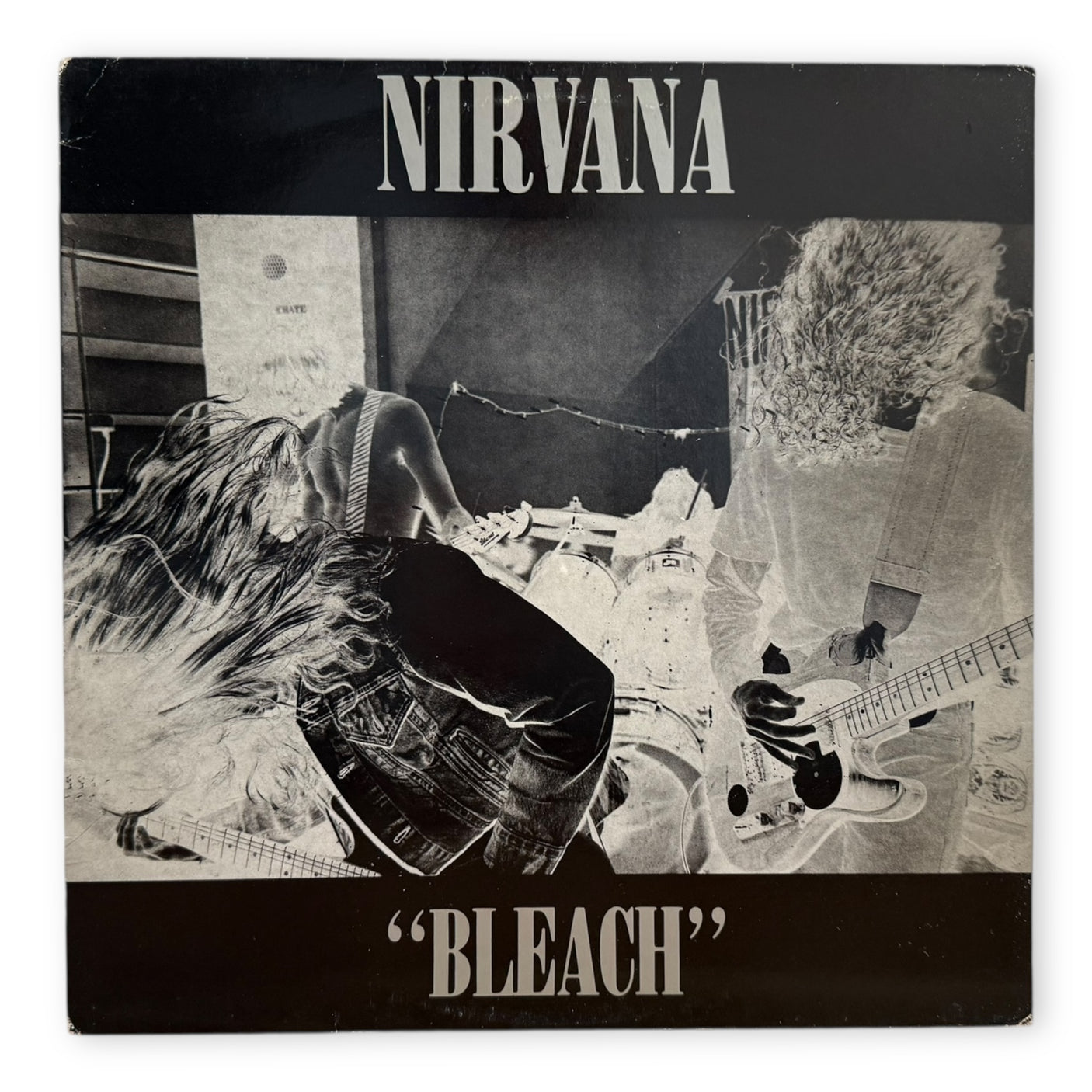 NIRVANA - Bleach - USED LP VINYL - ORIGINAL 1989 UK PRESS - VG+/VG+