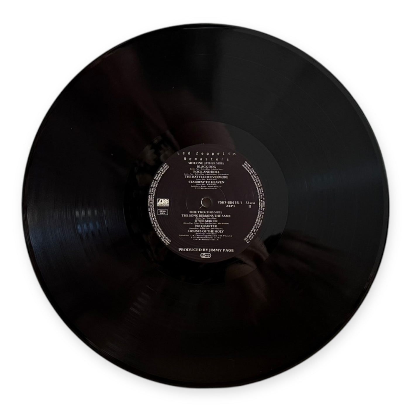 LED ZEPPELIN - Remasters - USED LP VINYL - ORIGINAL 1990 PRESS - VG+/VG+