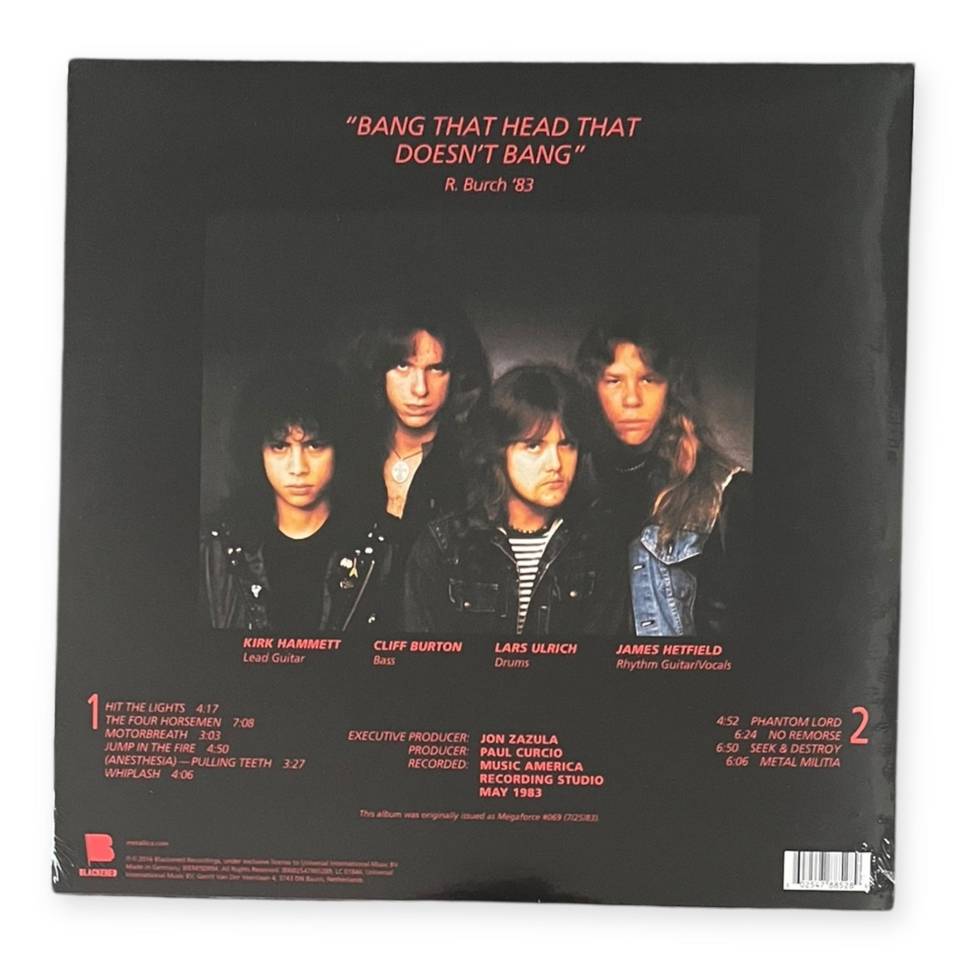METALLICA - Kill Em All - REMASTERED - LP VINYL - BRAND NEW