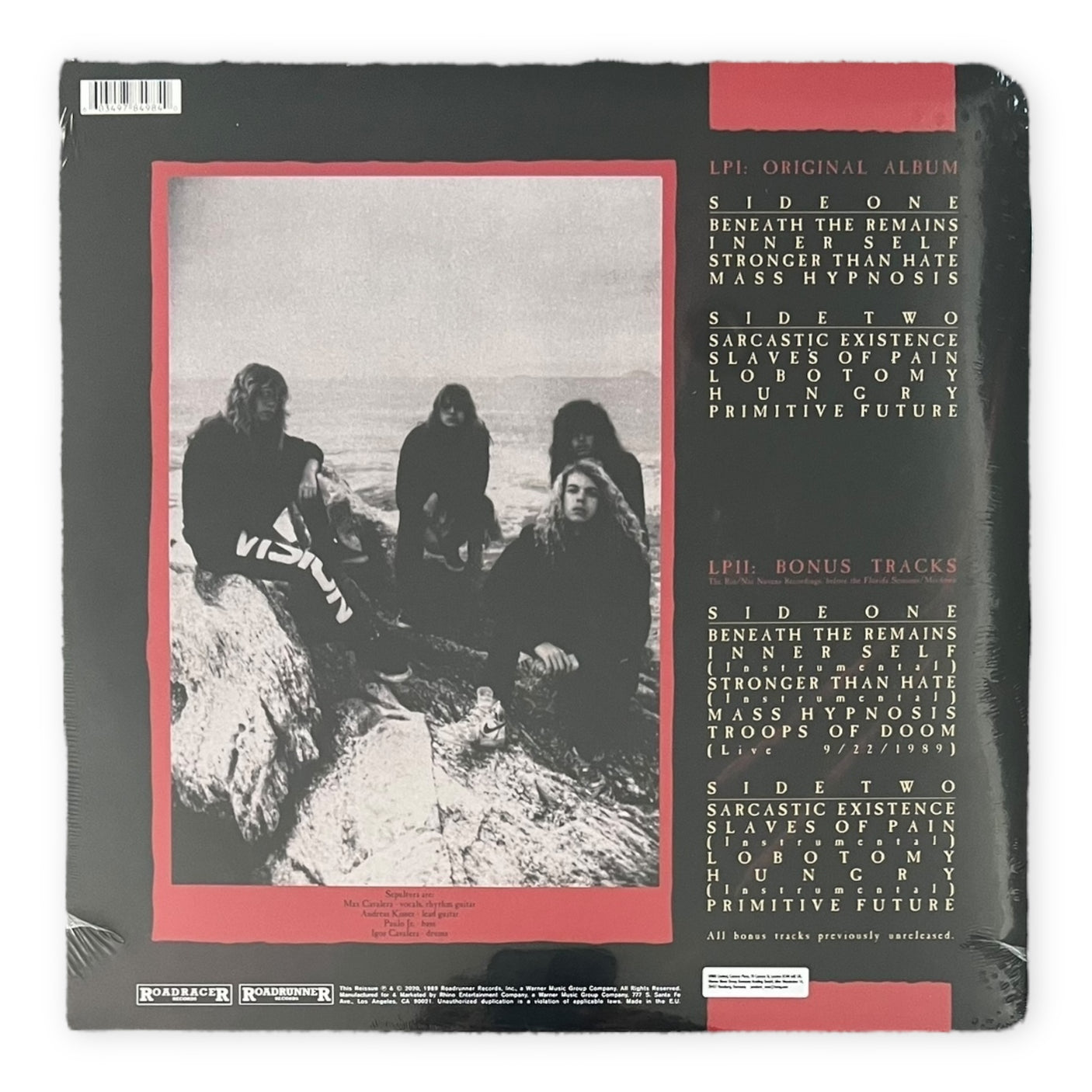 SEPULTURA – Beneath The Remains (Reissue, Remastered) | Brand New LP Vinyl Album