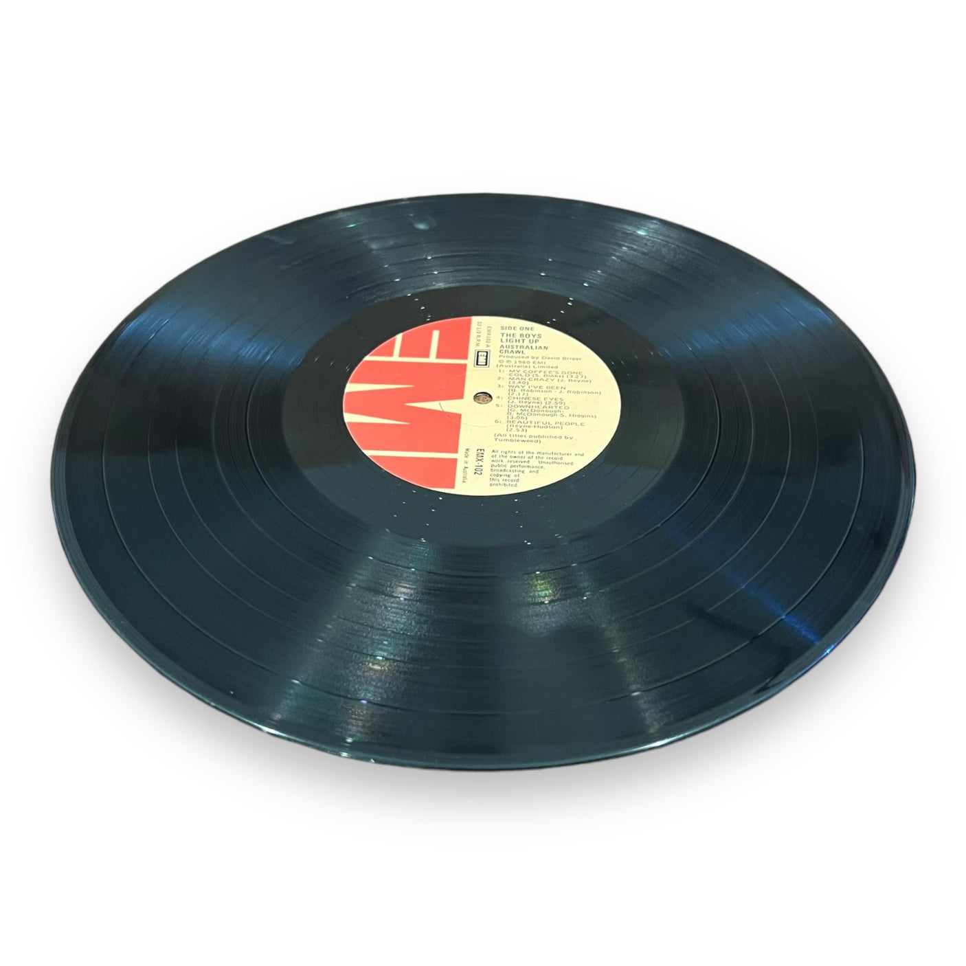 AUSTRALIAN CRAWL - The Boys Light Up - USED LP VINYL - G+/VG