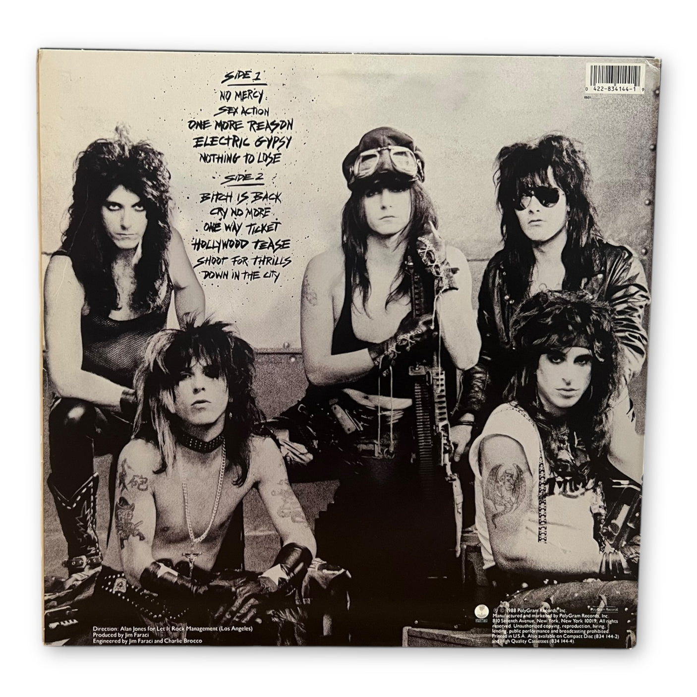 LA GUNS - LA Guns (Self Titled) - USED LP VINYL - VG+/VG+