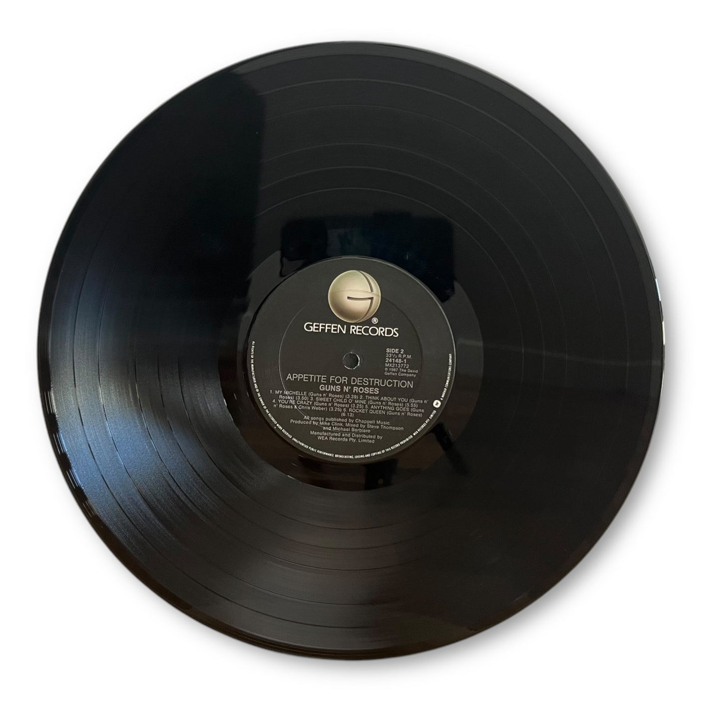 GUNS N ROSES - Appetite For Destruction - USED LP VINYL - VG+/VG+