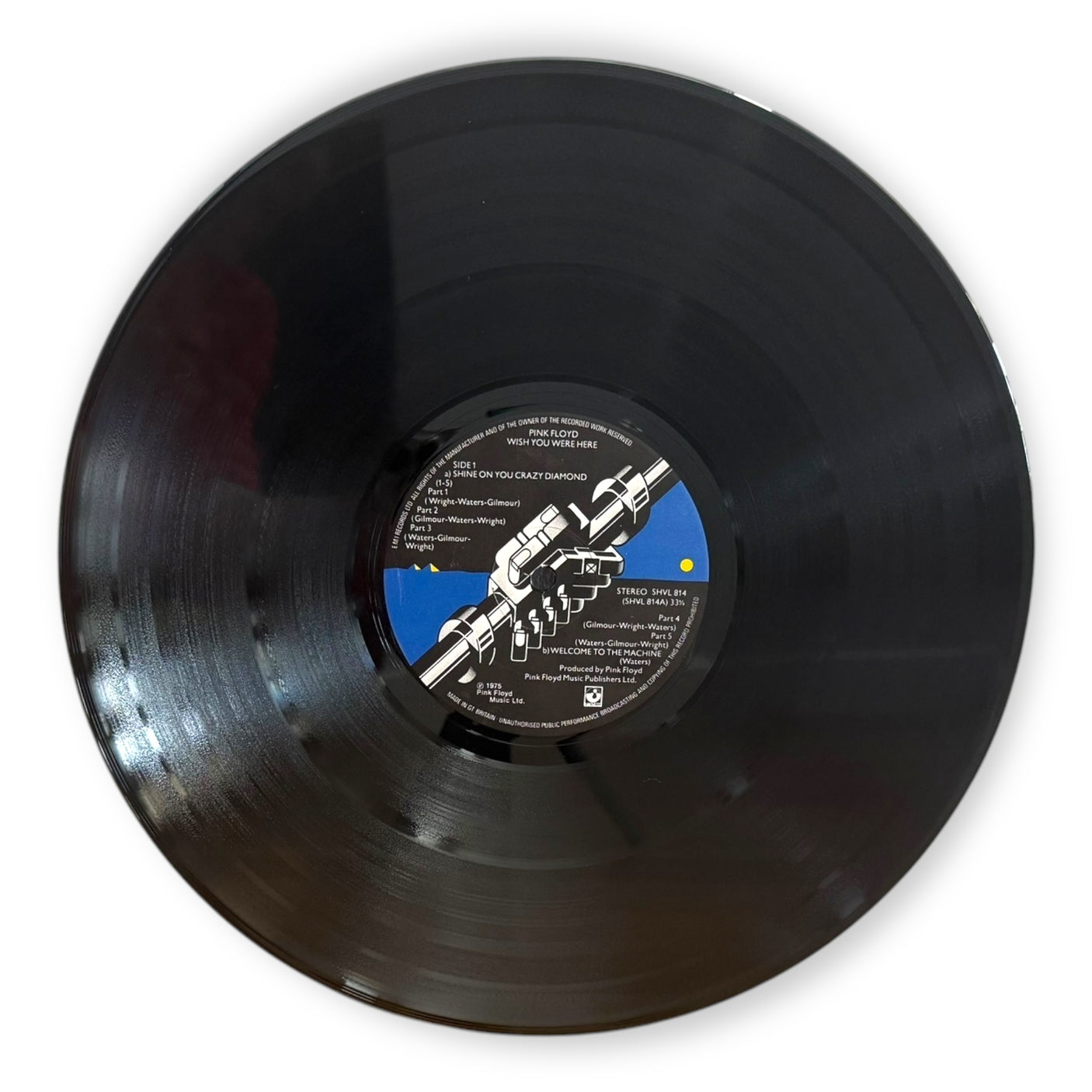 PINK FLOYD - Wish You Were Here - USED LP VINYL - 1975 FIRST PRESS - VG/VG+