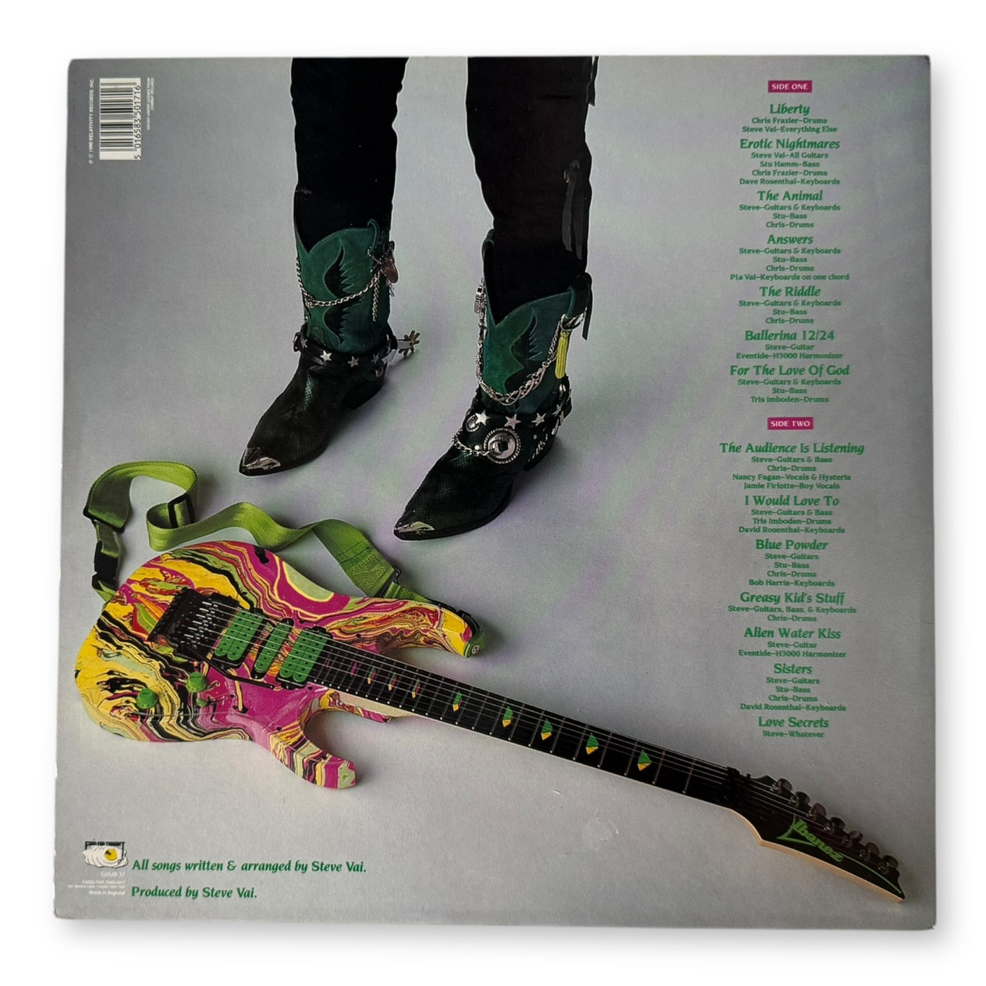 STEVE VAI - Passion And Warfare - USED LP VINYL - ORIGINAL 1990 UK PRESS - VG+/NM