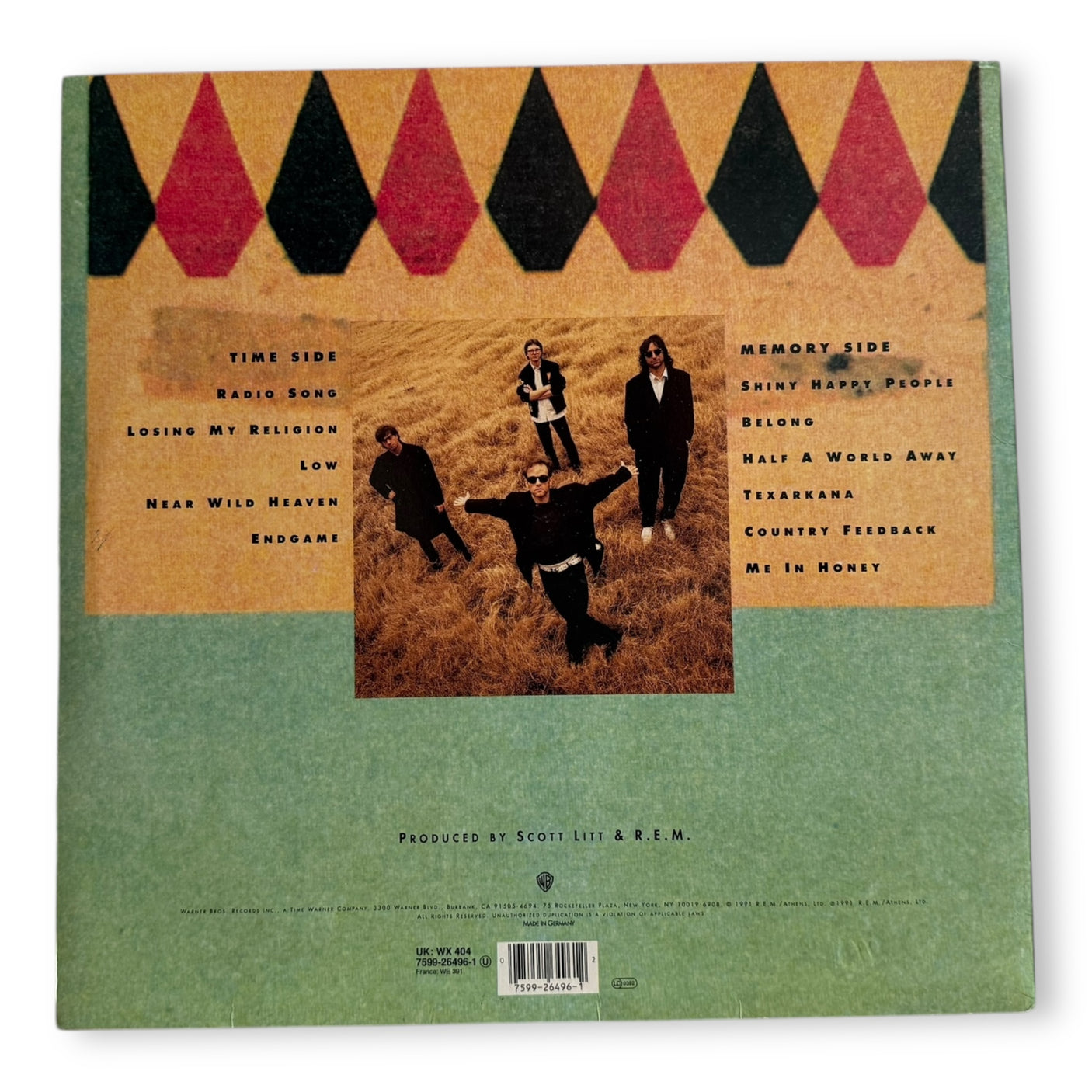 R.E.M - Out Of Time - USED LP VINYL - ORIGINAL 1991 EUROPE PRESS - VG/NM