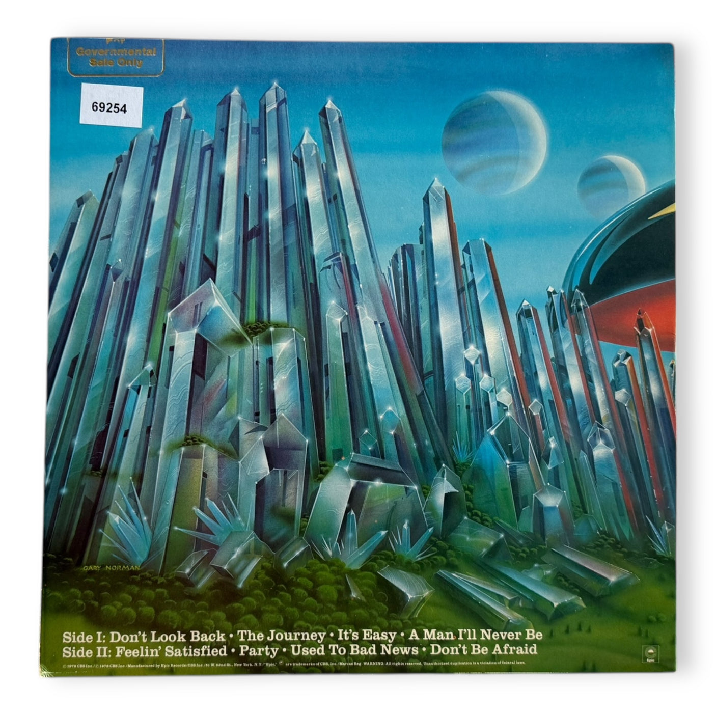 BOSTON - Don't Look Back - USED LP VINYL - ORIGINAL 1978 USA PRESS - VG+/VG+