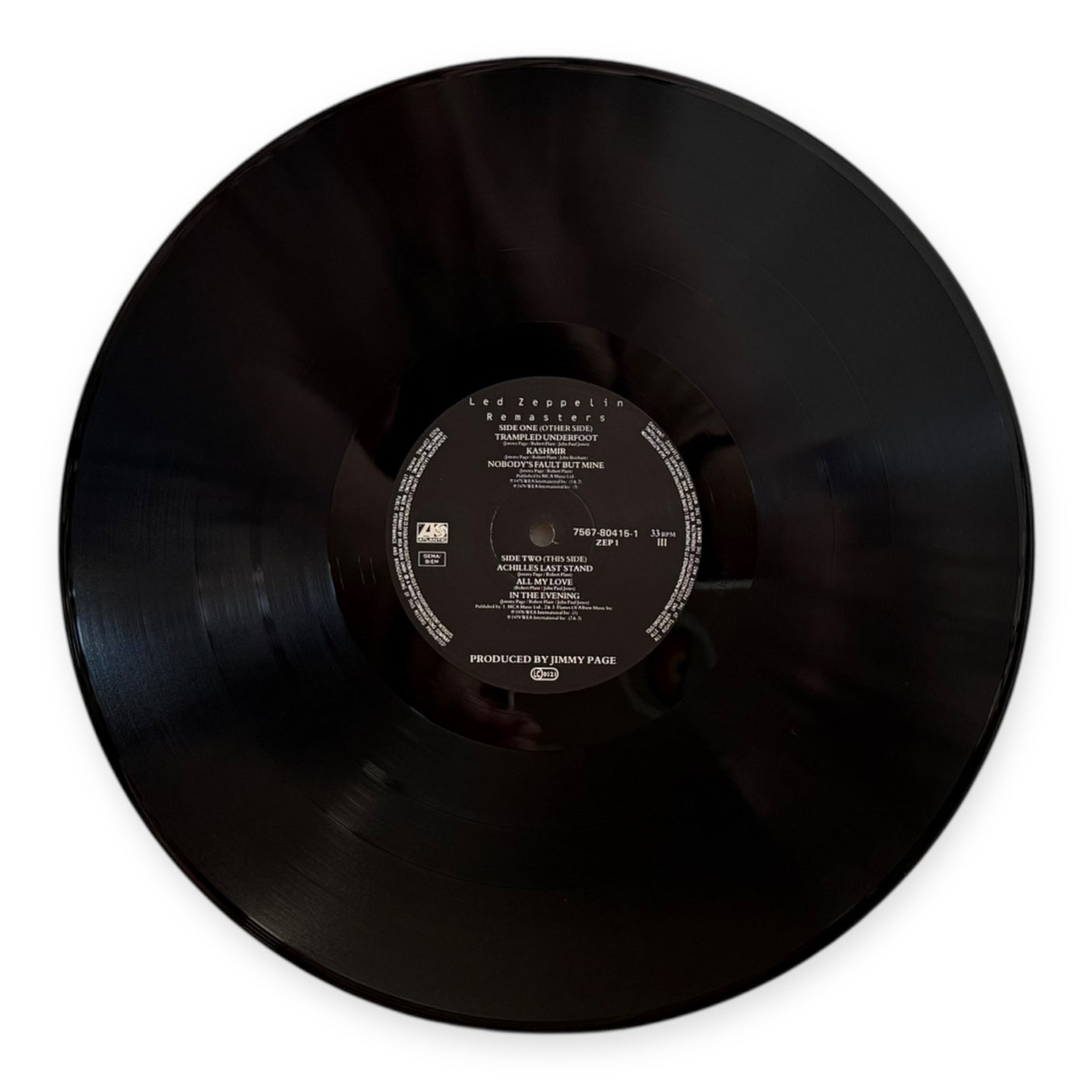 LED ZEPPELIN - Remasters - USED LP VINYL - ORIGINAL 1990 PRESS - VG+/VG+