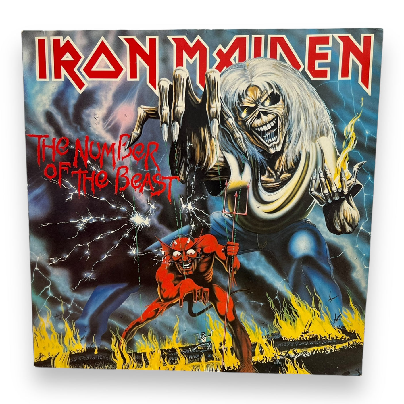 IRON MAIDEN - The Number Of The Beast - USED LP VINYL - VG+/VG+