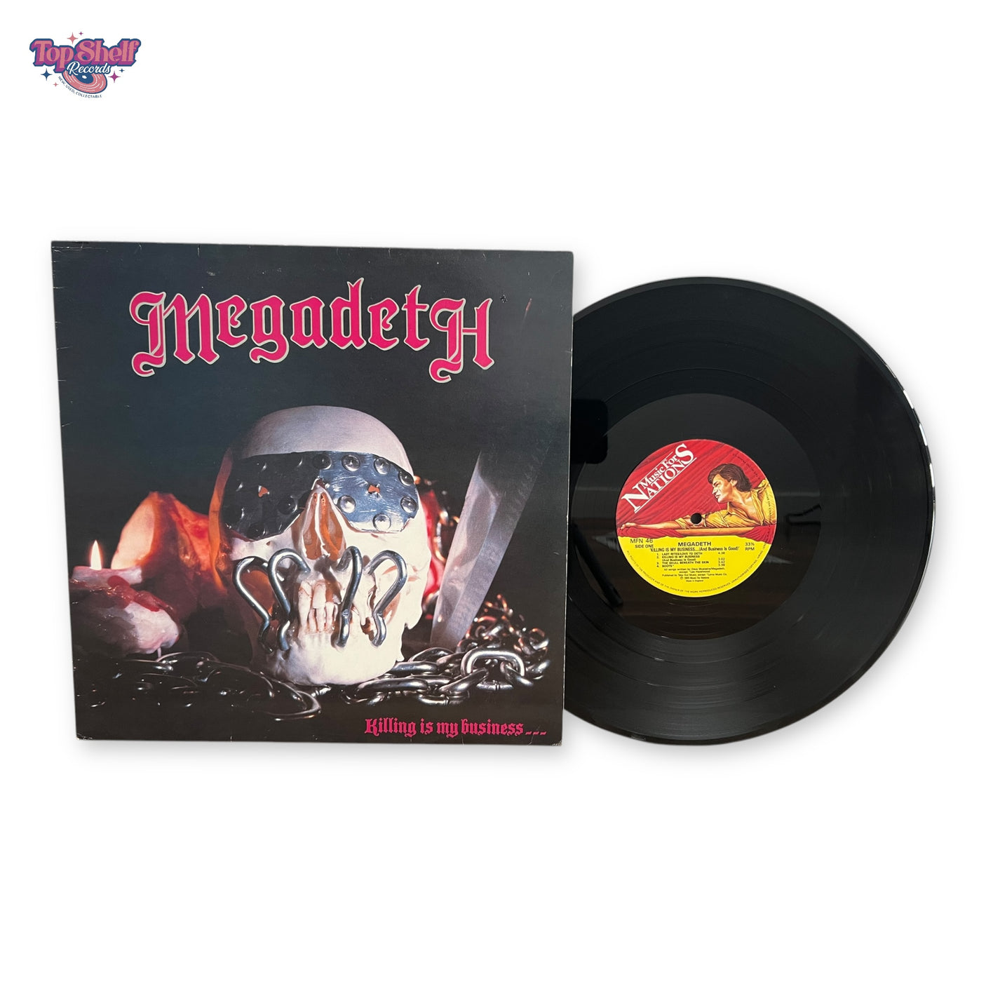 MEGADETH - Killing Is My Business... And Business Is Good - USED LP VINYL - VG+/VG+