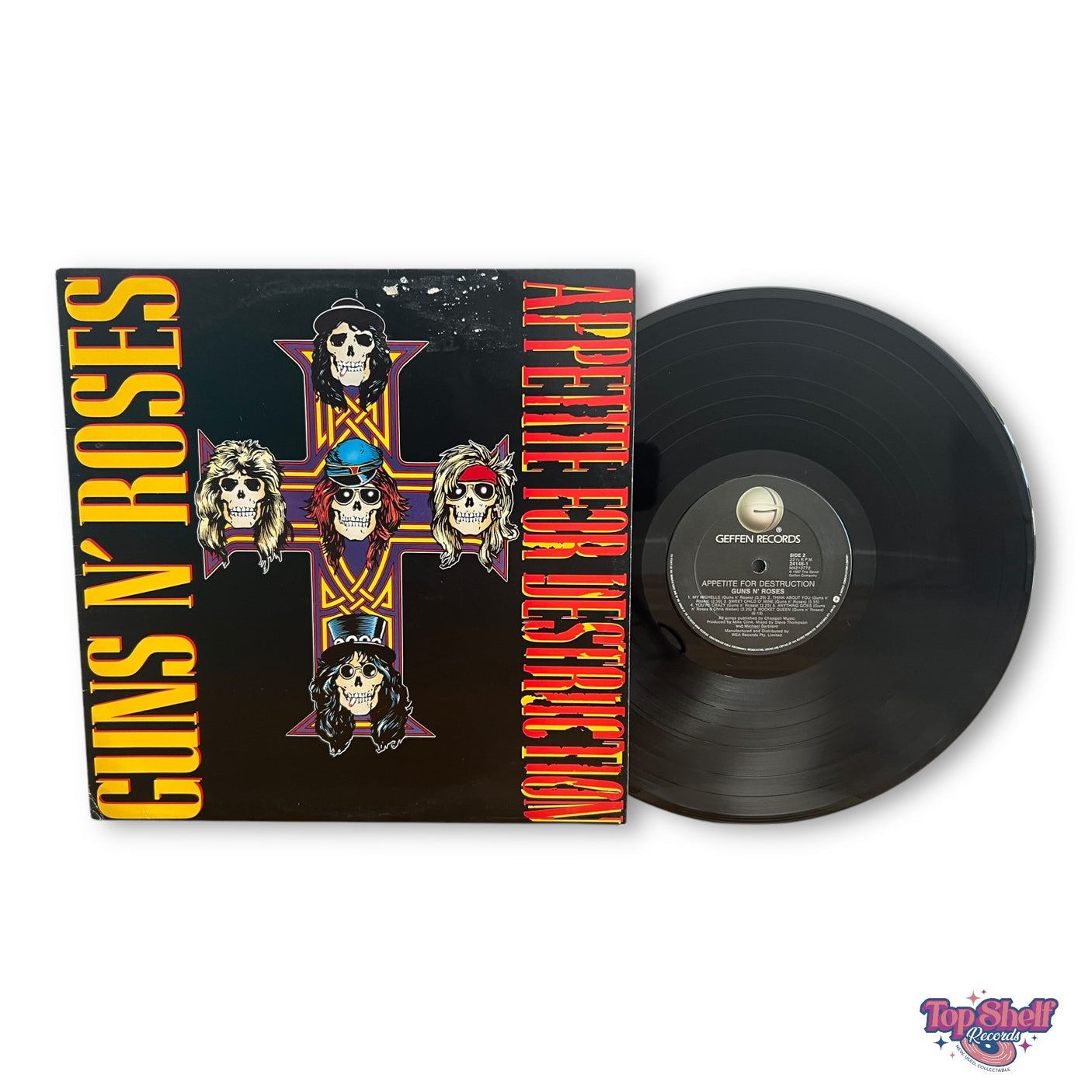 GUNS N ROSES - Appetite For Destruction - USED LP VINYL - VG+/VG+