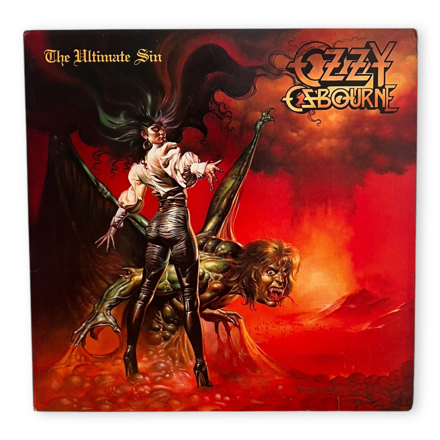 OZZY OSBOURNE - The Ultimate Sin - USED LP VINYL - ORIGINAL 1986 USA PRESS - VG+/VG+