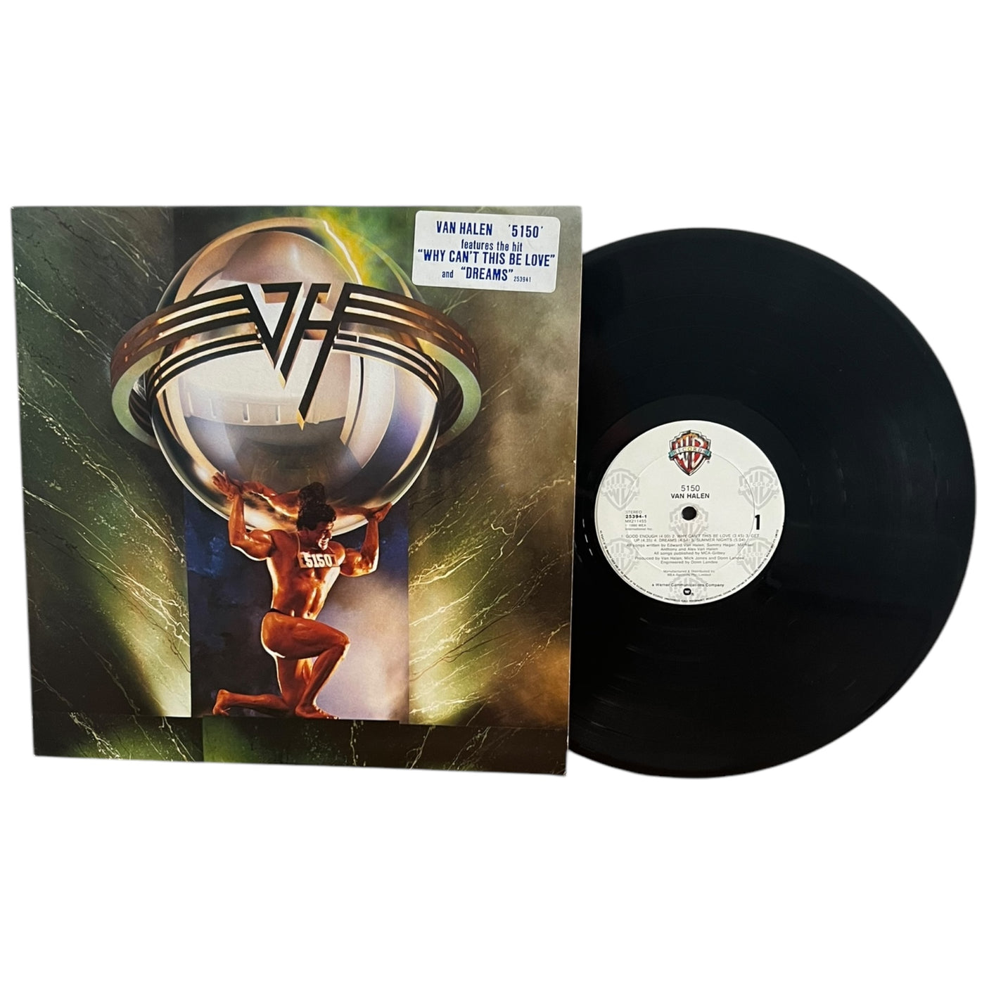 VAN HALEN - 5150 - USED LP VINYL - ORIGINAL 1986 AUSTRALIAN PRESS - VG+/VG+