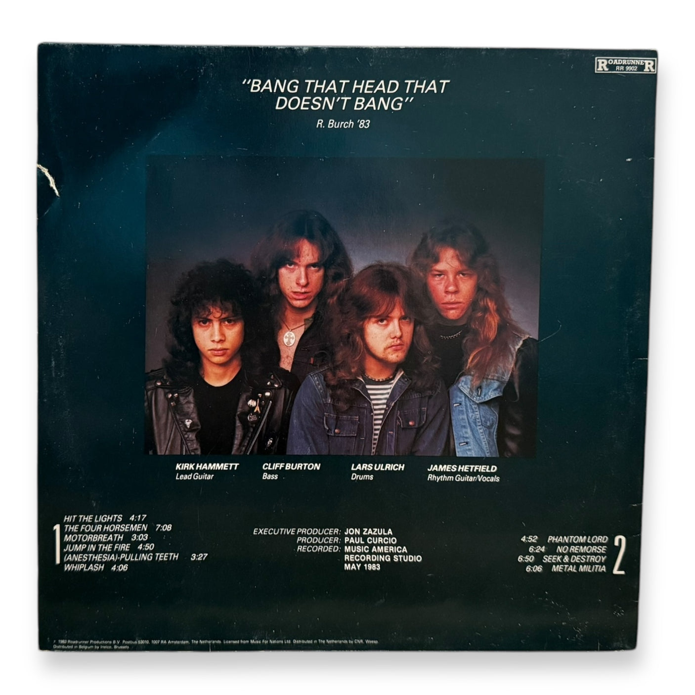 METALLICA - Kill 'Em All - USED LP VINYL - 1983 EUROPE FIRST YEAR PRESS - VG+/VG+