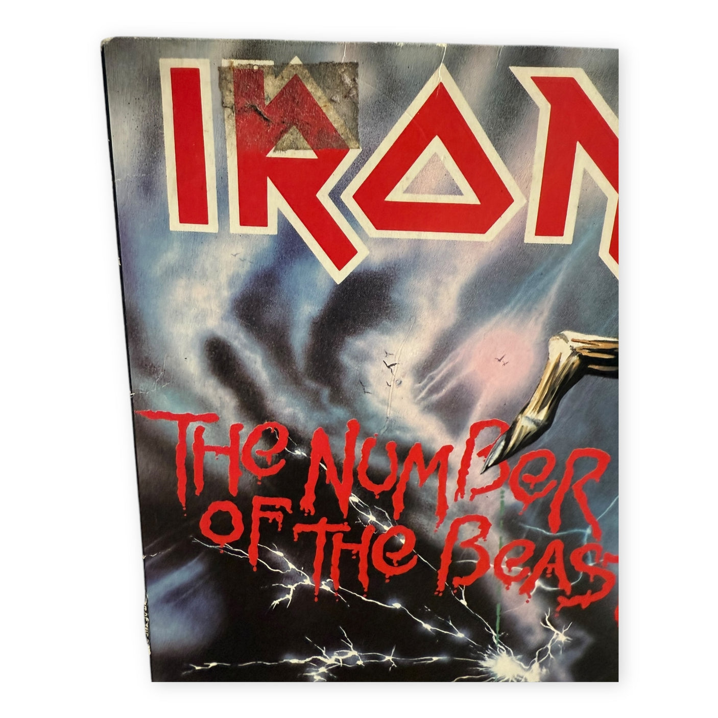 IRON MAIDEN - The Number Of The Beast - USED LP VINYL - ORIGINAL 1982 EUROPE PRESS - G+/VG