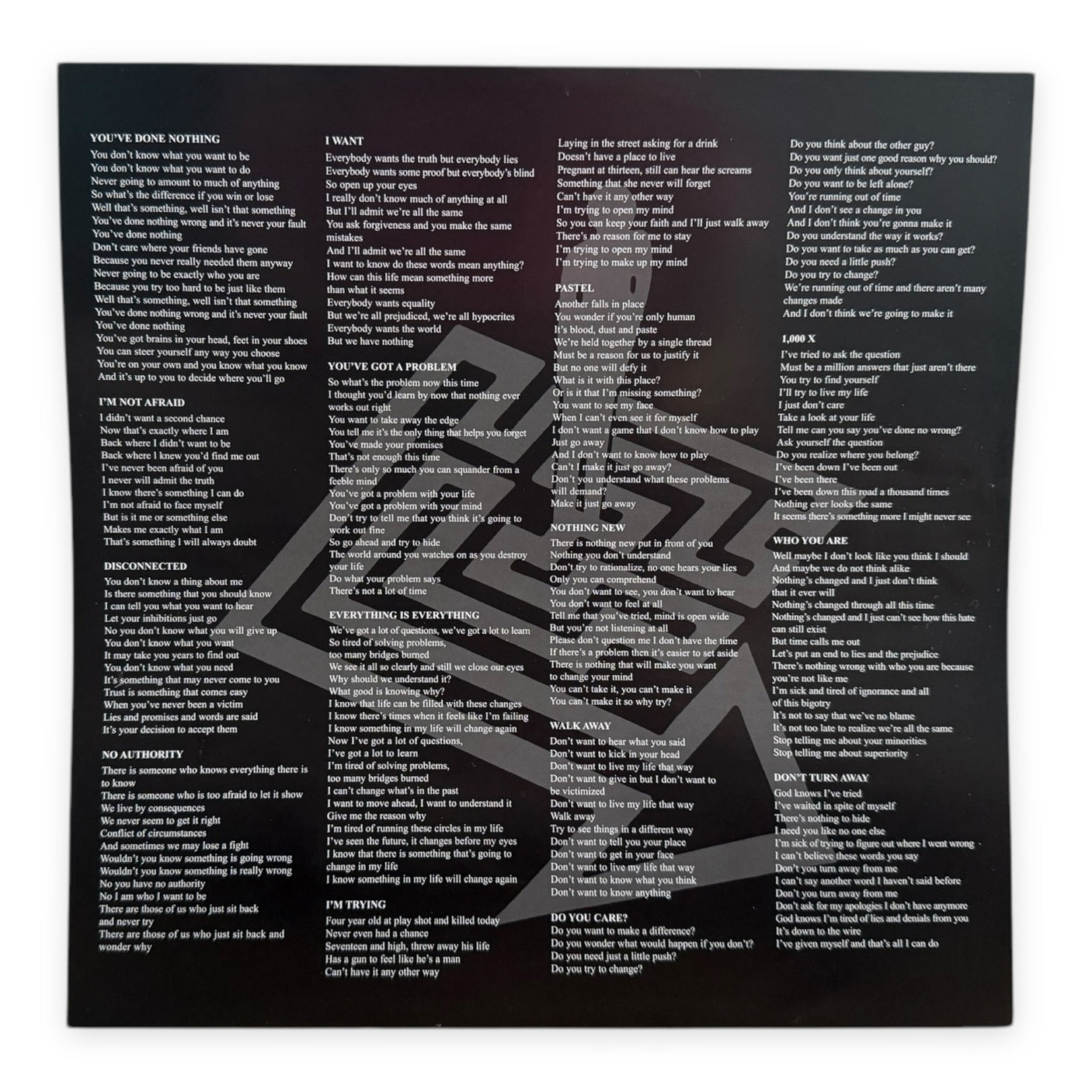 FACE TO FACE - Don't Turn Away - USED LP VINYL - REISSUE - PINK VINYL - 2023 USA PRESS - M/NM