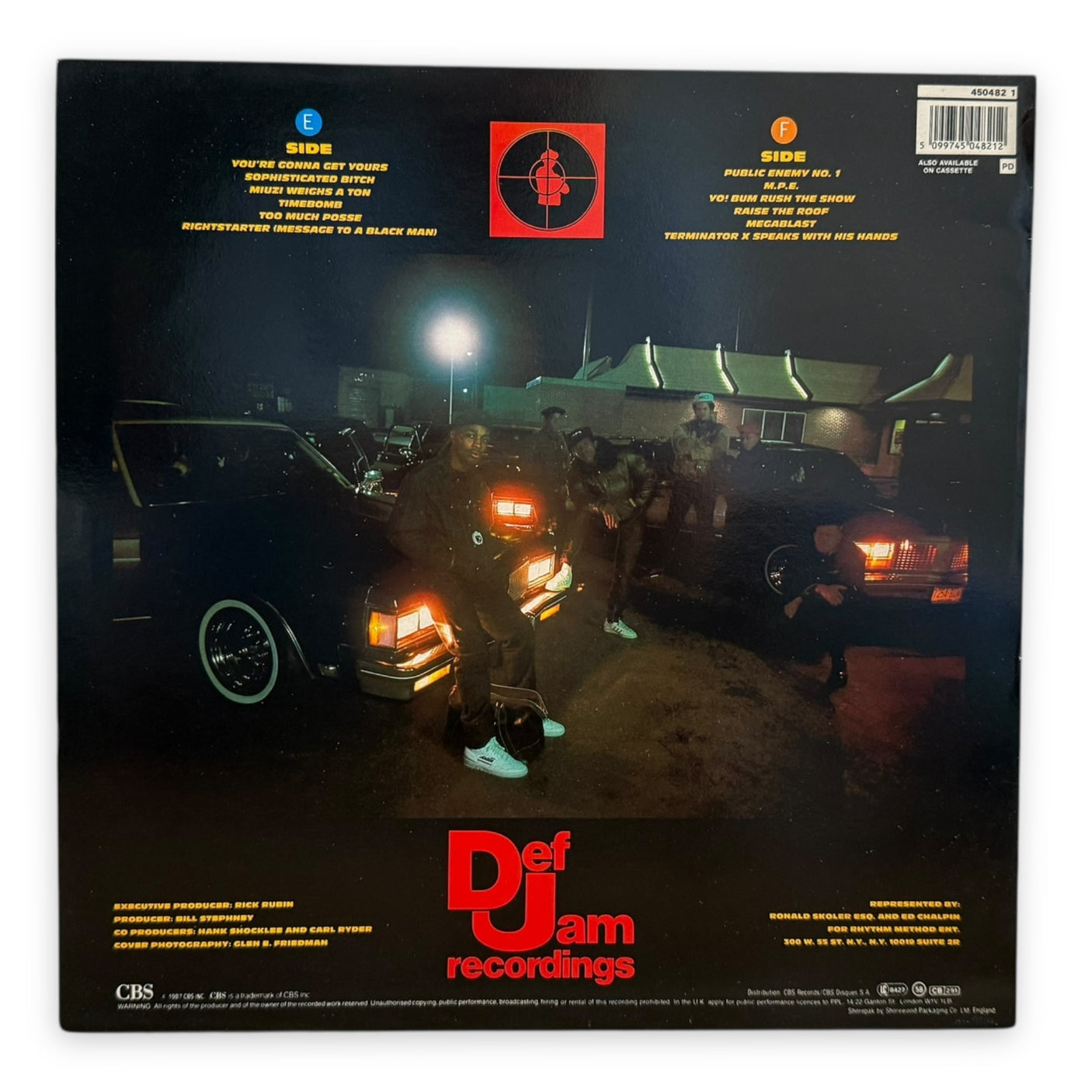 PUBLIC ENEMY - Yo! Bum Rush The Show - USED LP VINYL - ORIGINAL 1987 UK & EUROPE PRESS - VG+/VG+