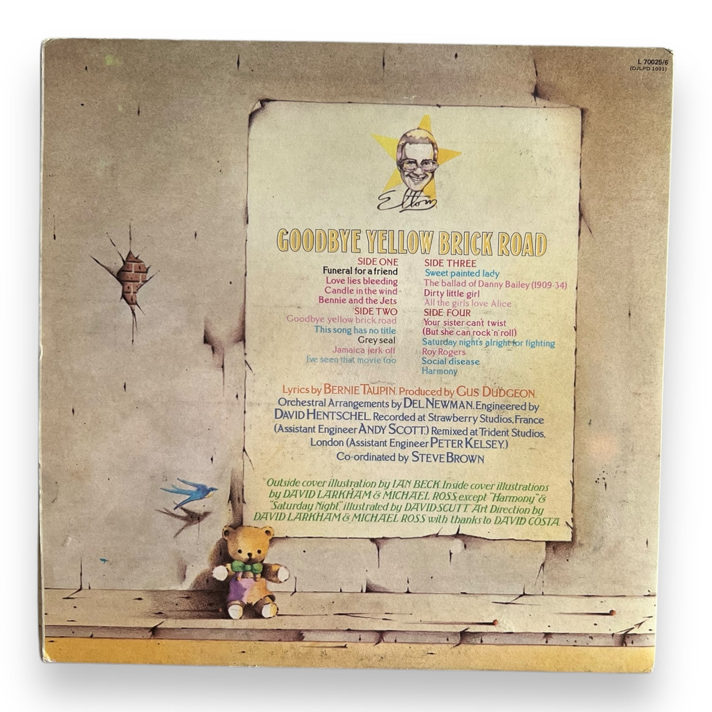 ELTON JOHN - Goodbye Yellow Brick Road - USED VINYL LP - VG+/VG+