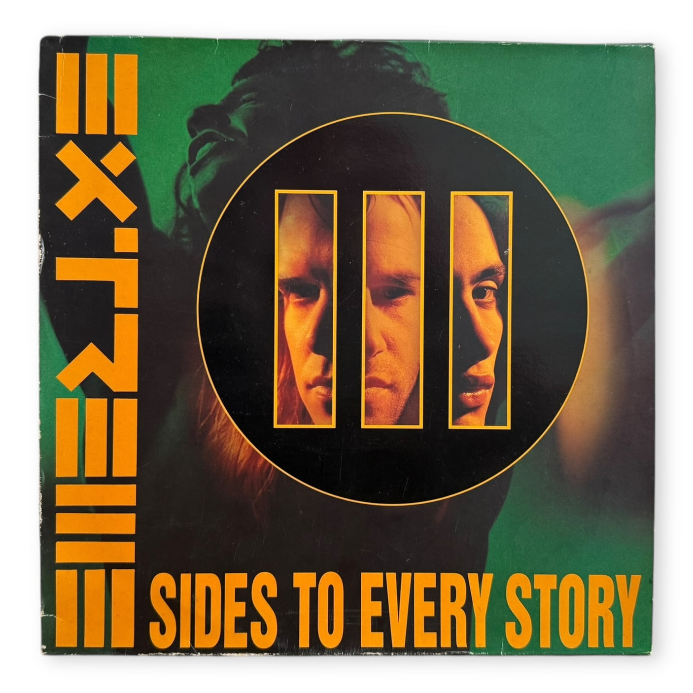 EXTREME - III Sides To Every Story - USED LP VINYL - ORIGINAL 1992 EUROPE PRESS - VG+/VG+